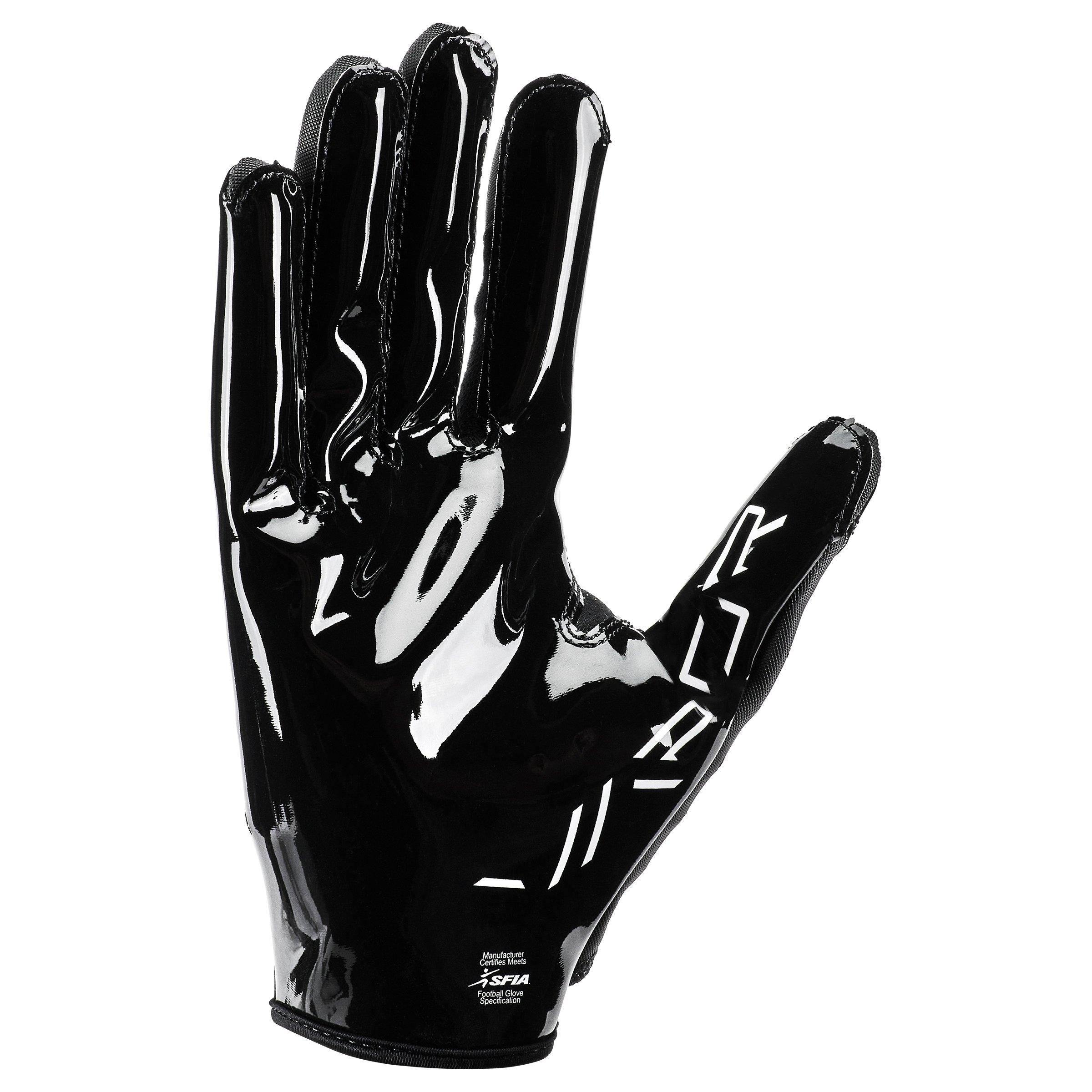 Nike Vapor Jet 8.0 Football Receiver Gloves - Black/White - BLACK/WHITE Thumbnail View 2