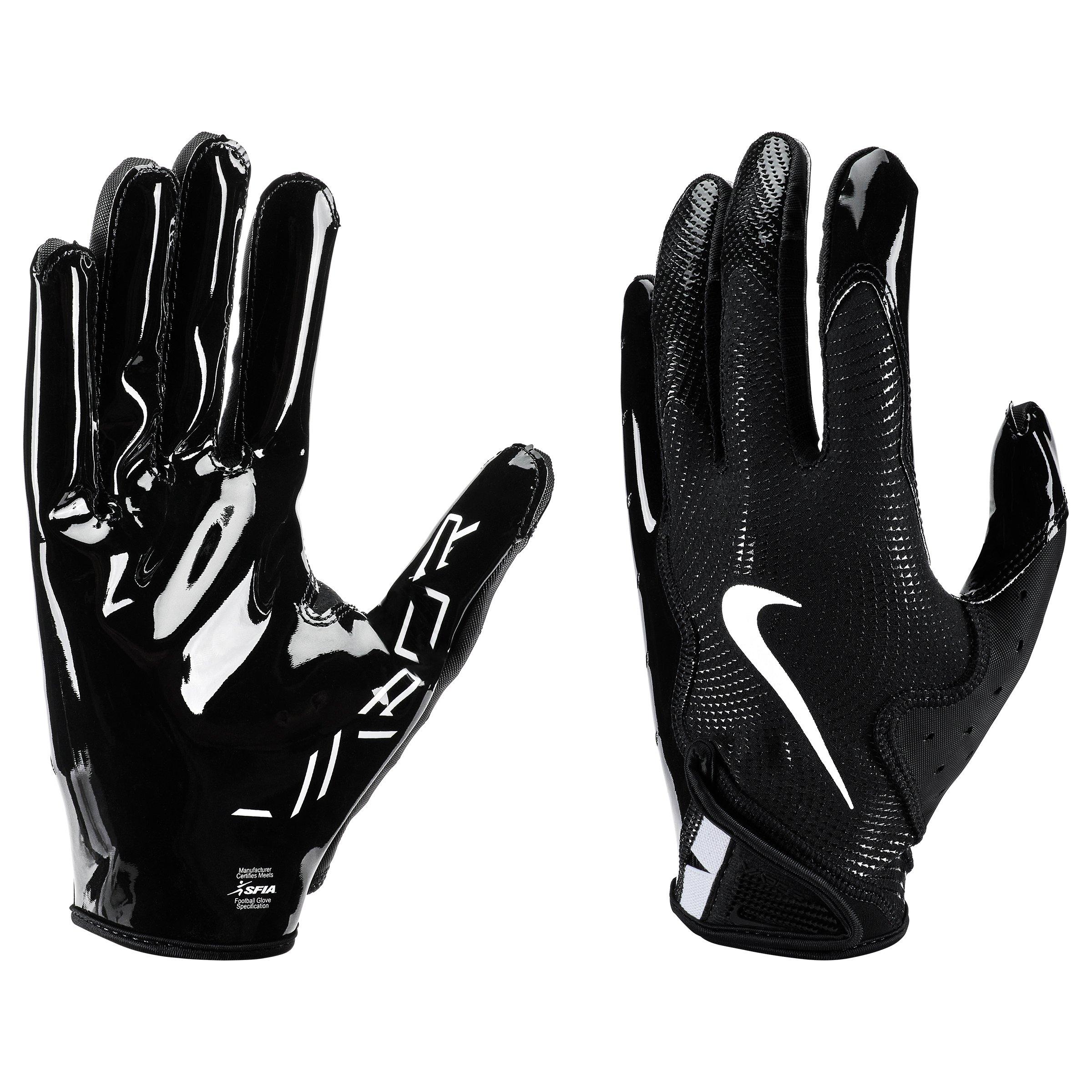 Nike Vapor Jet 8.0 Football Receiver Gloves Black White