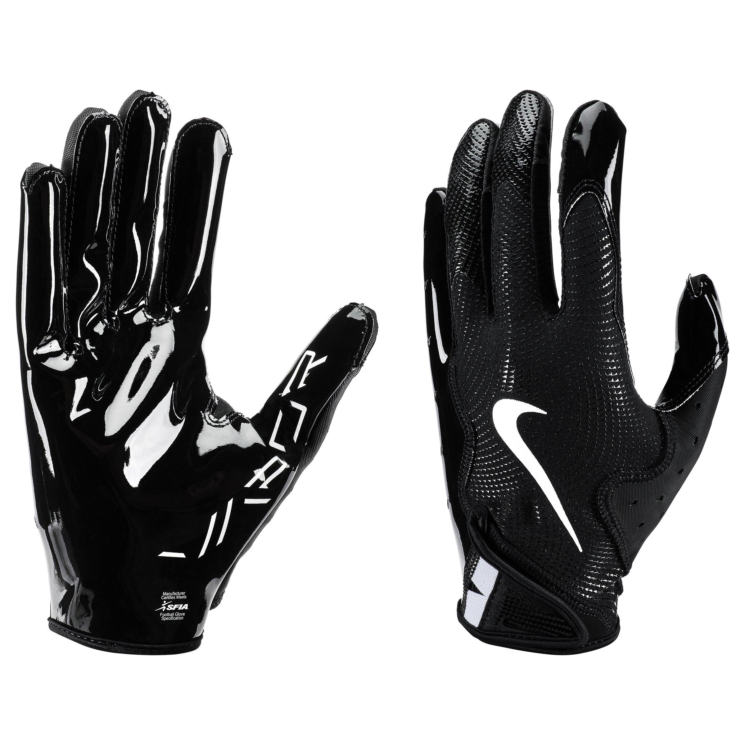 Nike Vapor Jet 8.0 Football Receiver Gloves - Black/White - BLACK/WHITE Thumbnail View 3