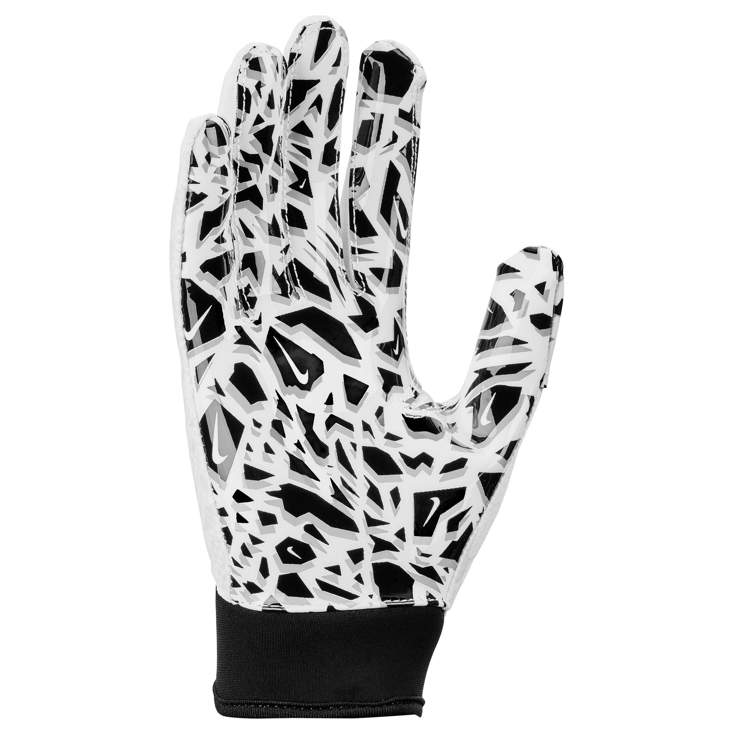 Nike Youth Shark 2.0 Football Receiver Gloves - White/Black