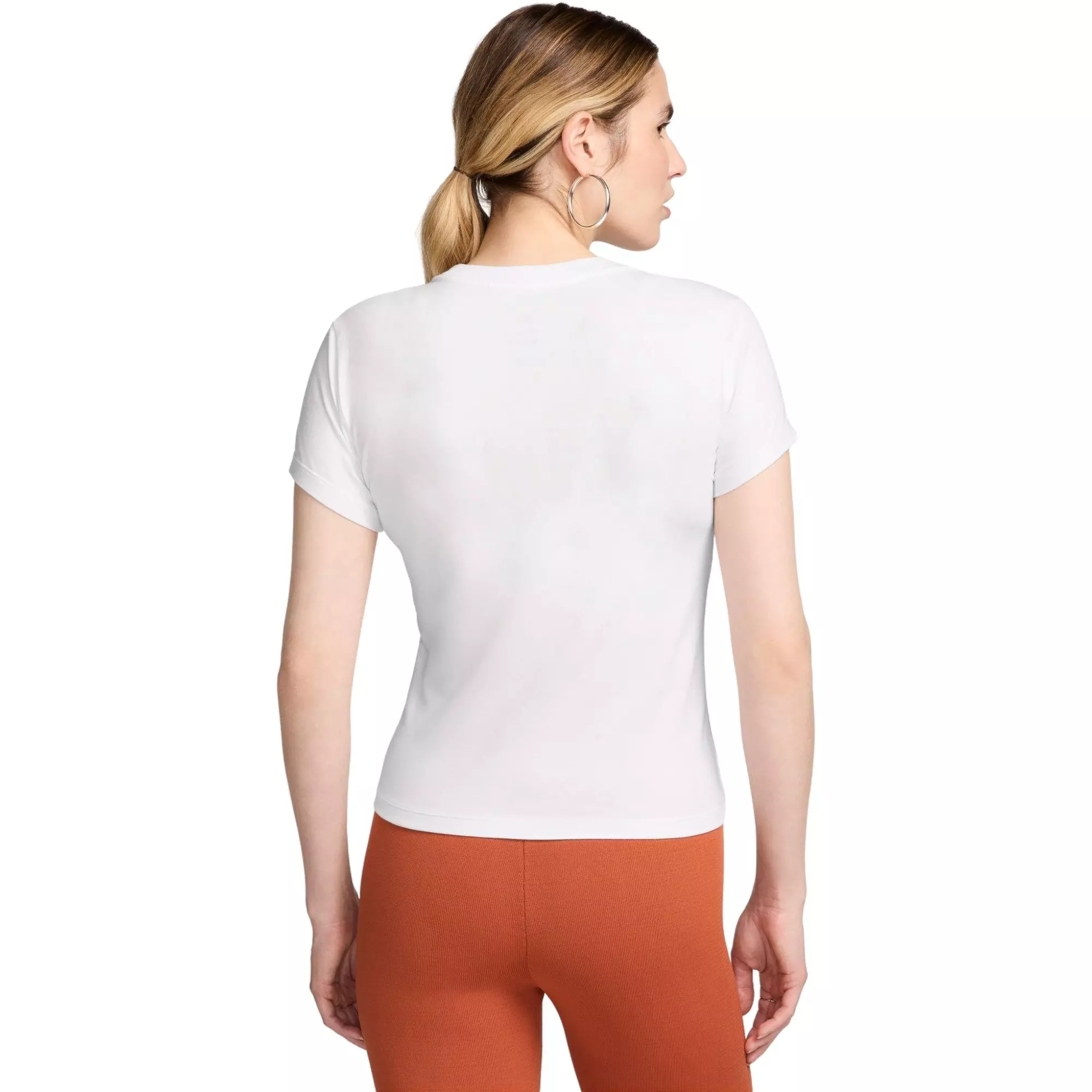 Nike Women's Sportswear Chill Knit Mod Crop Tee - White - WHITE