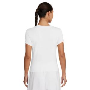 Nike Women's Sportswear Chill Knit Mod Crop Tee-White