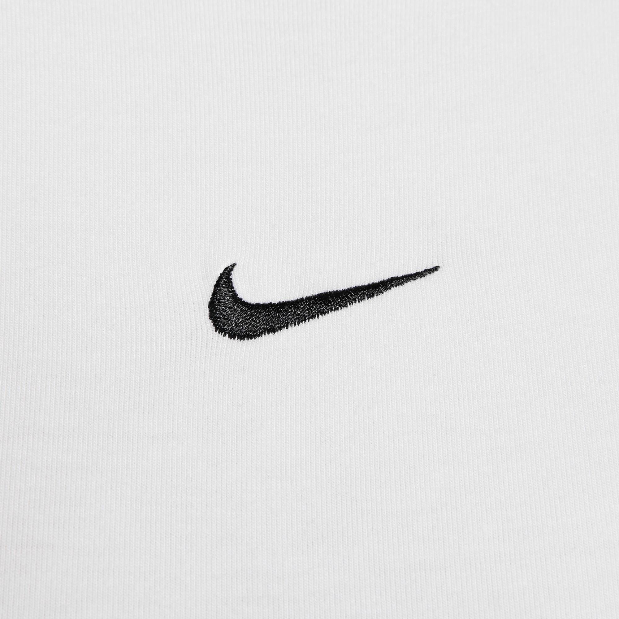 Nike Women's Sportswear Chill Knit Mod Crop Tee - White - WHITE Thumbnail View 5