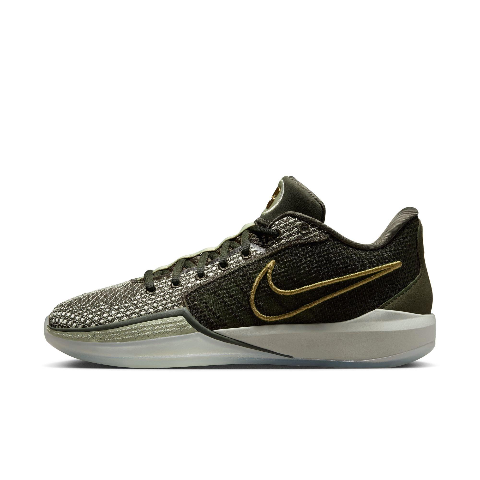 Nike Sabrina 1 "Dedication" Basketball Shoe - CARGO KHAKI/METALLIC GOLD/OLIVE AURA Thumbnail View 6