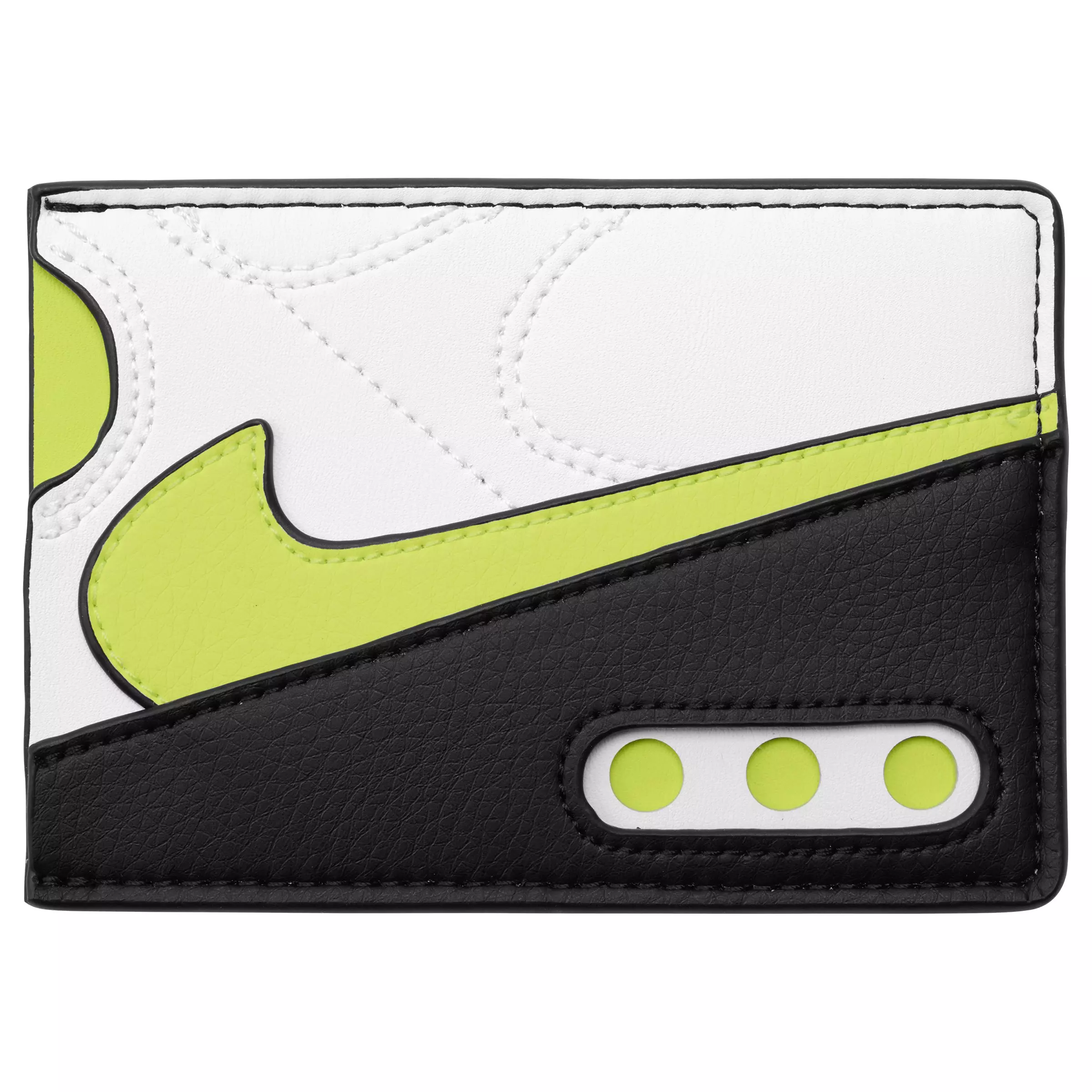 Nike Icon Air Max 90 Card Wallet-White/Volt - WHITE/VOLT