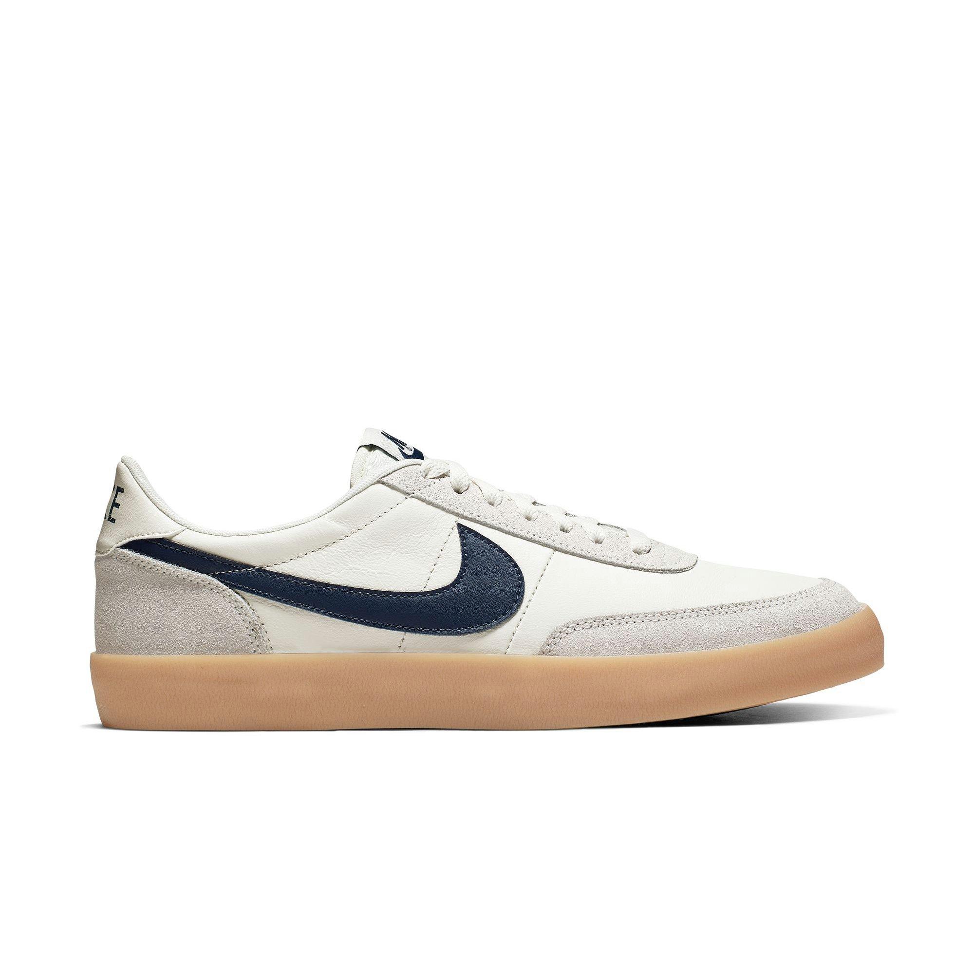 Nike Killshot 2 Leather "Sail/Midnight Navy/Gun Yellow" Men's Shoe - OFF-WHITE/BLUE Thumbnail View 1