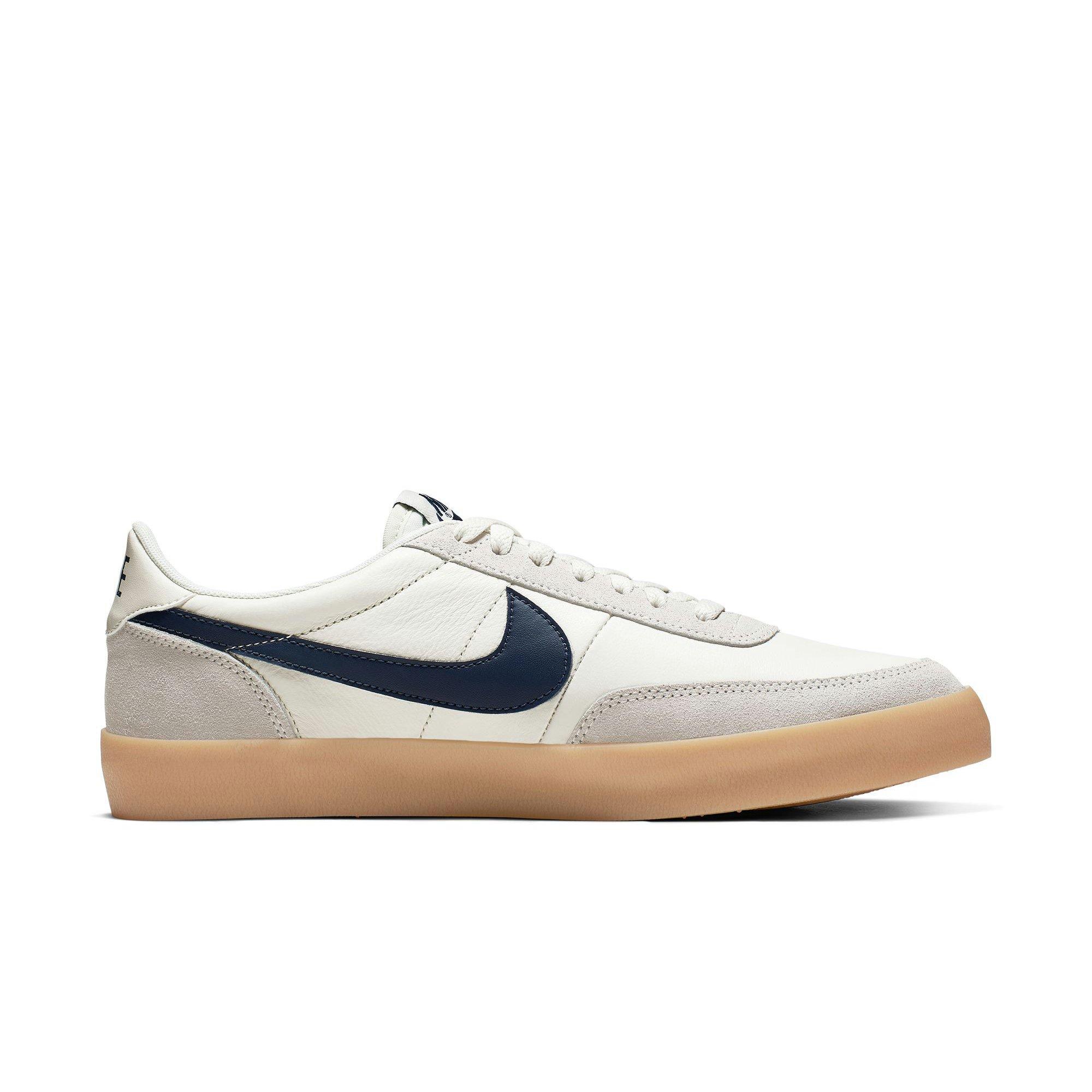 Nike Killshot 2 Leather "Sail/Midnight Navy/Gun Yellow" Men's Shoe - OFF-WHITE/BLUE Thumbnail View 2