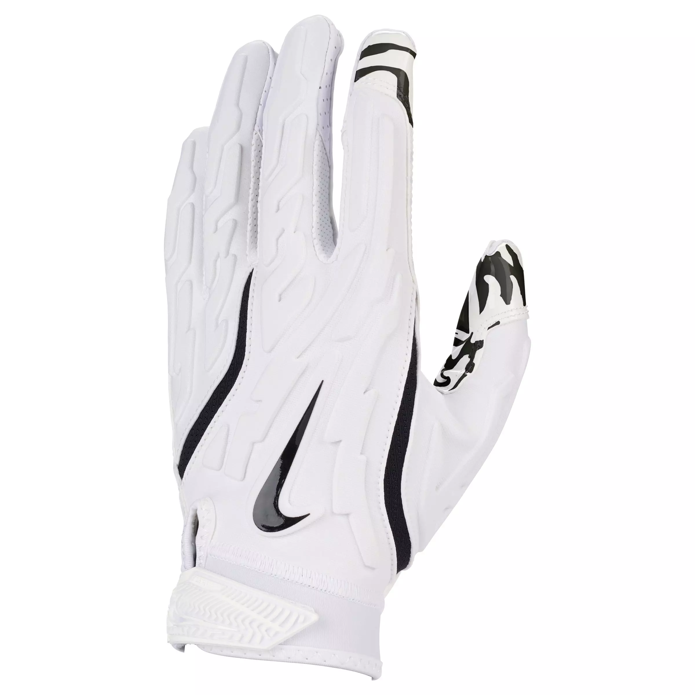 Nike Superbad 7.0 Football Lineman Gloves - White/Black - WHITE/BLACK