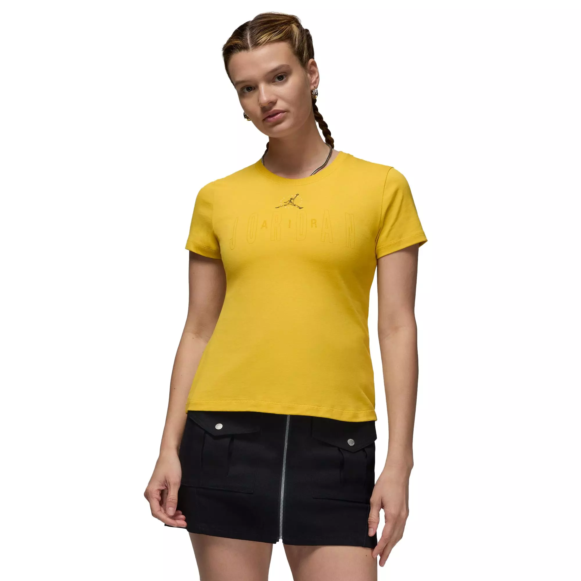 Jordan Women's Essential Slim Tee - Yellow - YELLOW