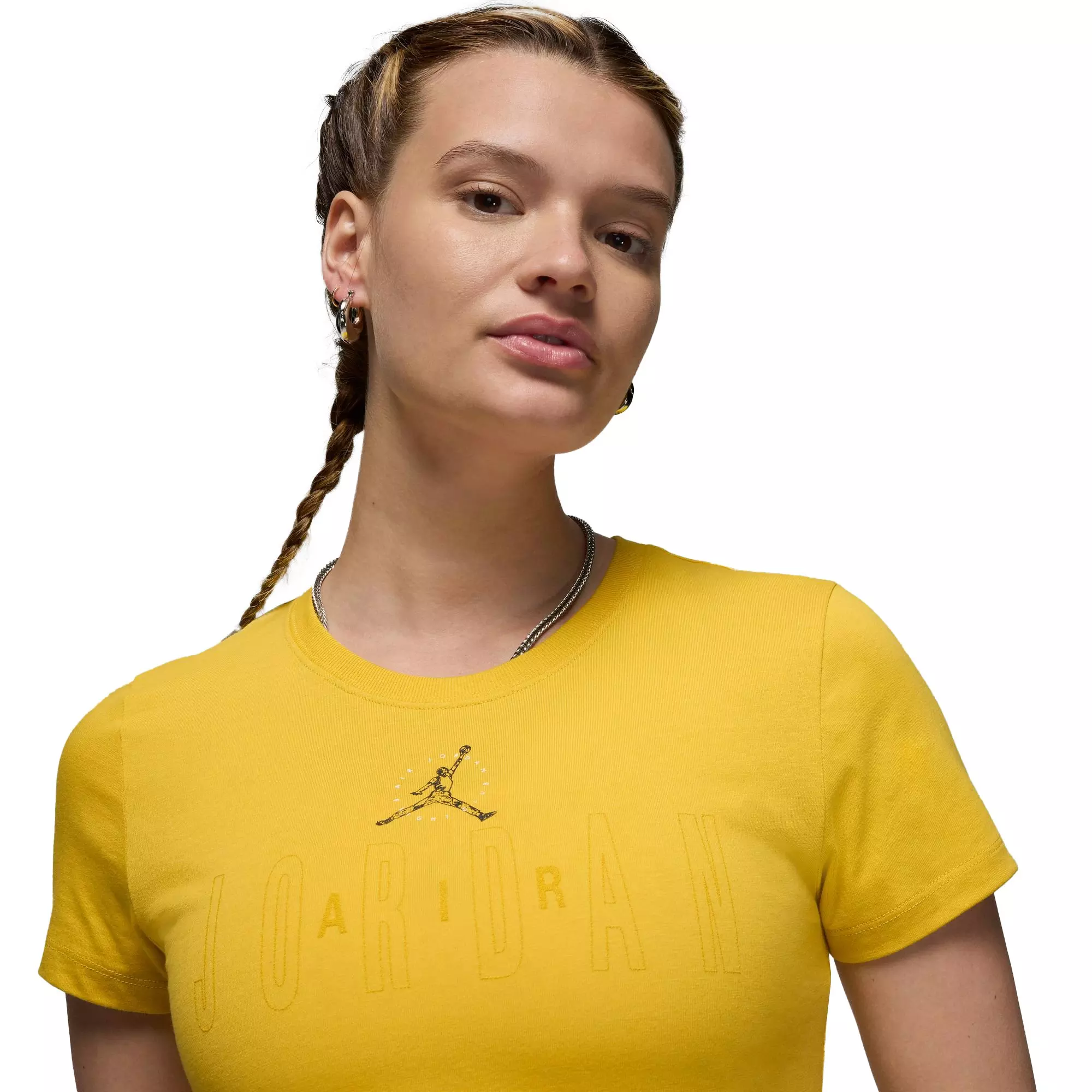 Jordan Women's Essential Slim Tee - Yellow - YELLOW