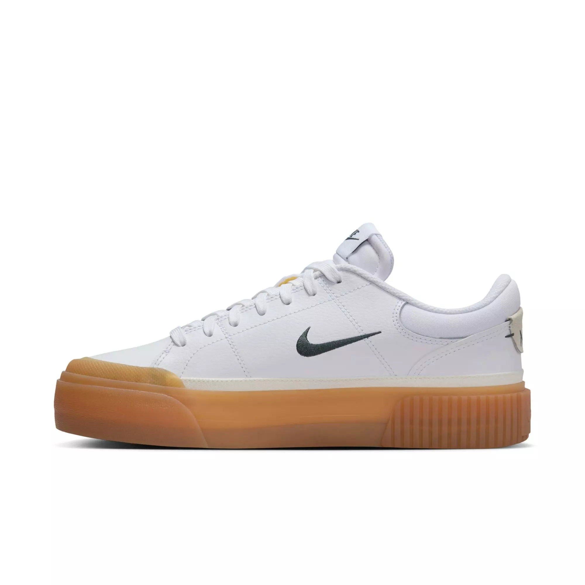 Nike Court Legacy Lift "White/Vintage Green/Gum Yellow/Sail" Women's Shoe - WHITE/GREEN