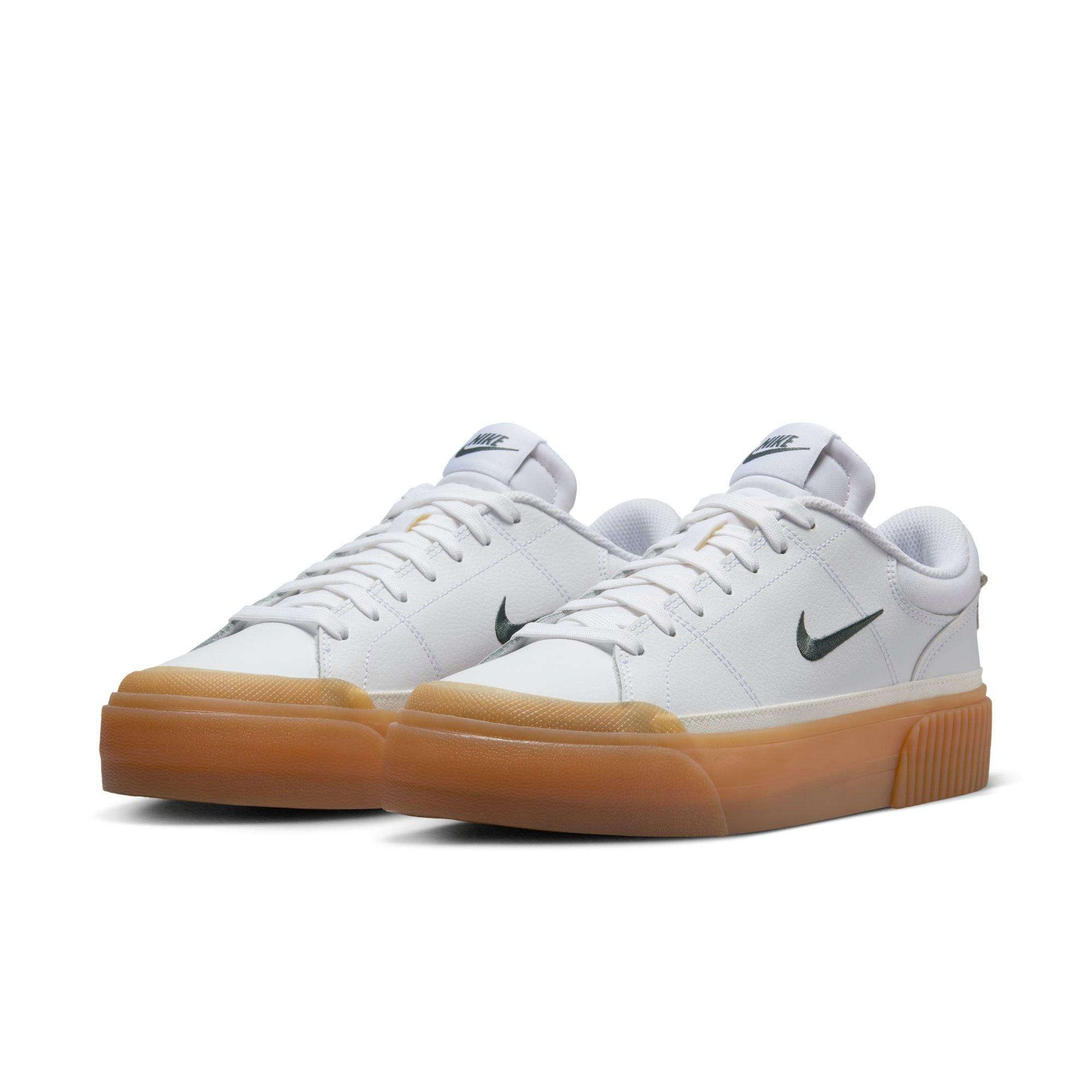 Nike Court Legacy Lift "White/Vintage Green/Gum Yellow/Sail" Women's Shoe - WHITE/GREEN Thumbnail View 5