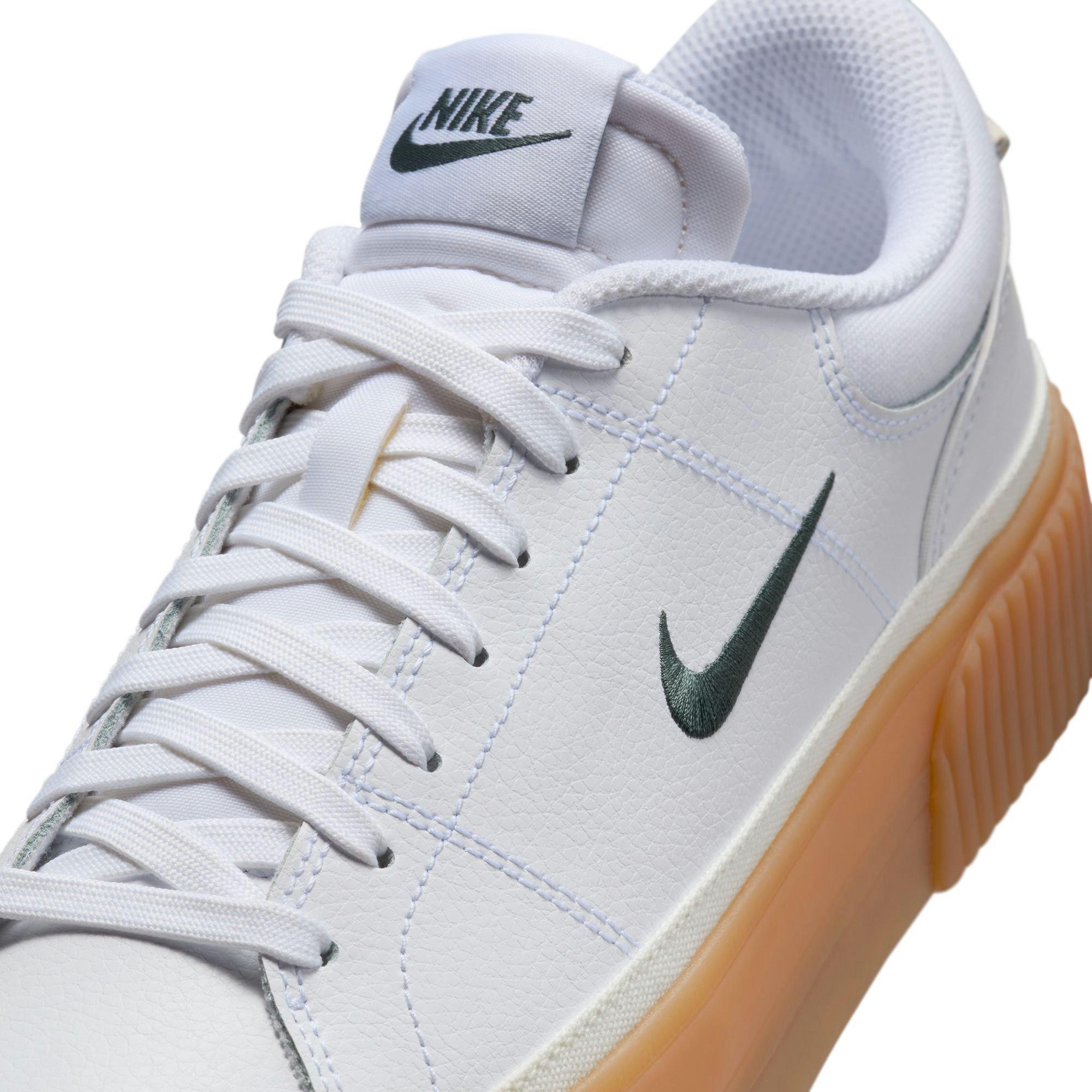 Nike Court Legacy Lift "White/Vintage Green/Gum Yellow/Sail" Women's Shoe - WHITE/GREEN Thumbnail View 10