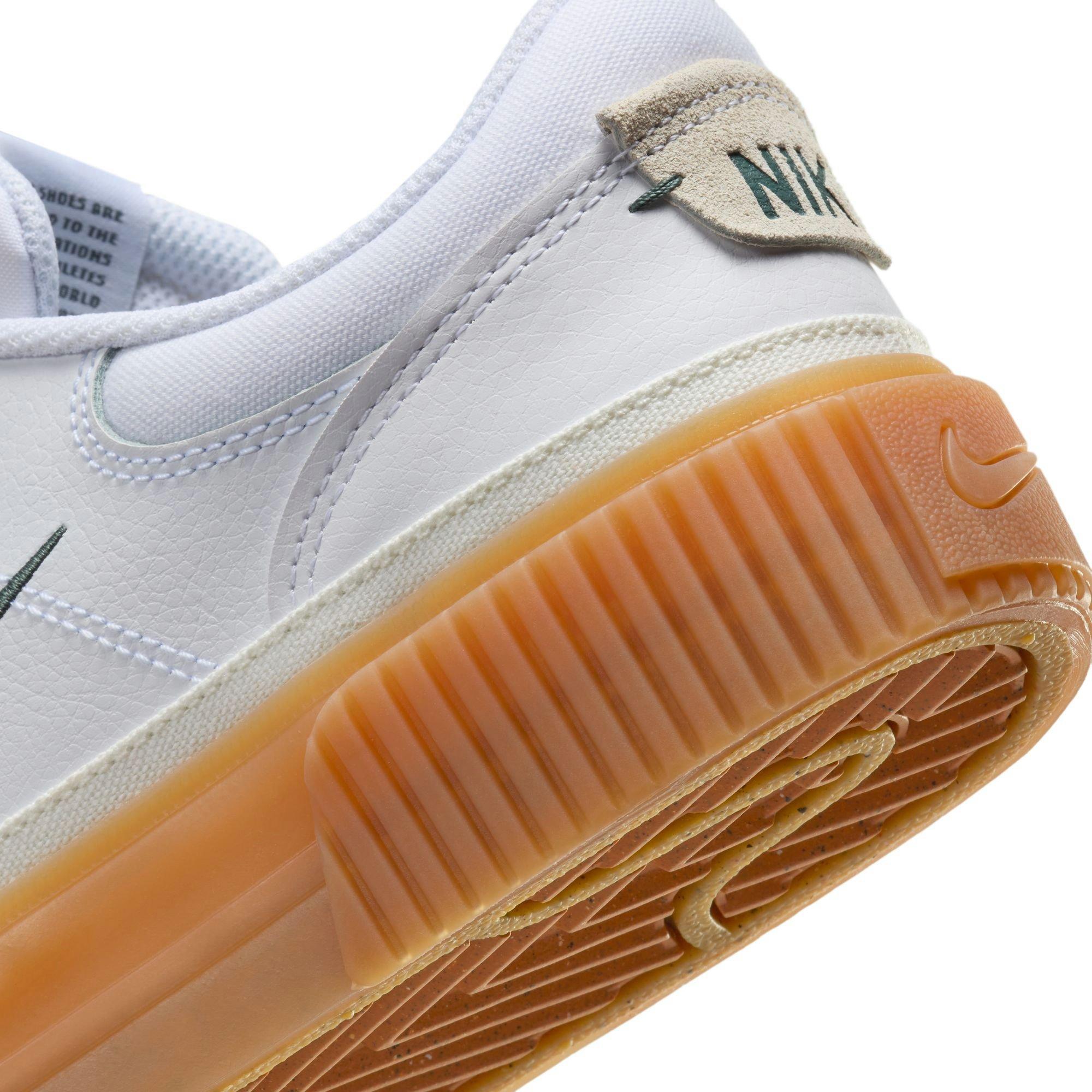 Nike Court Legacy Lift "White/Vintage Green/Gum Yellow/Sail" Women's Shoe - WHITE/GREEN Thumbnail View 11