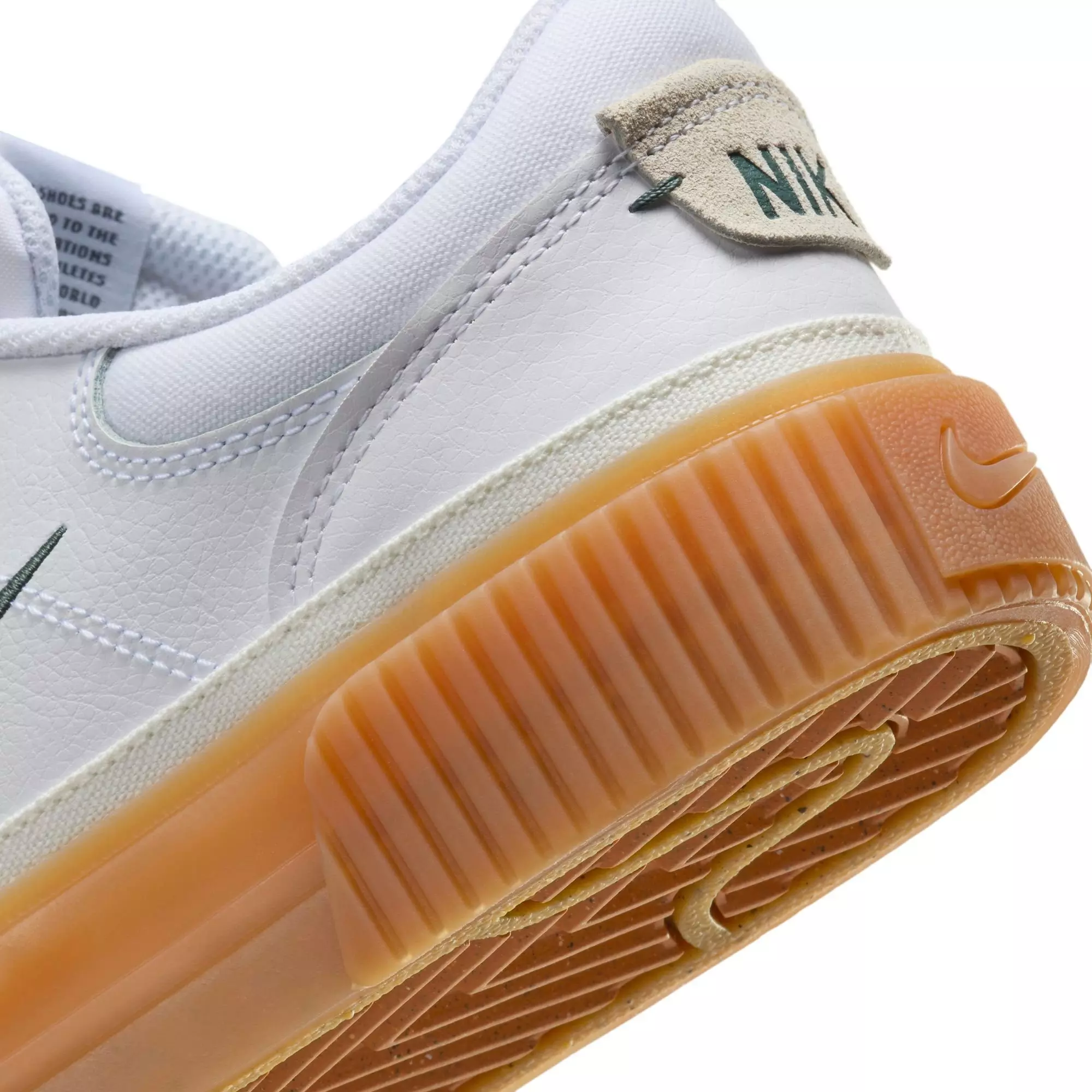 Nike Court Legacy Lift "White/Vintage Green/Gum Yellow/Sail" Women's Shoe - WHITE/GREEN