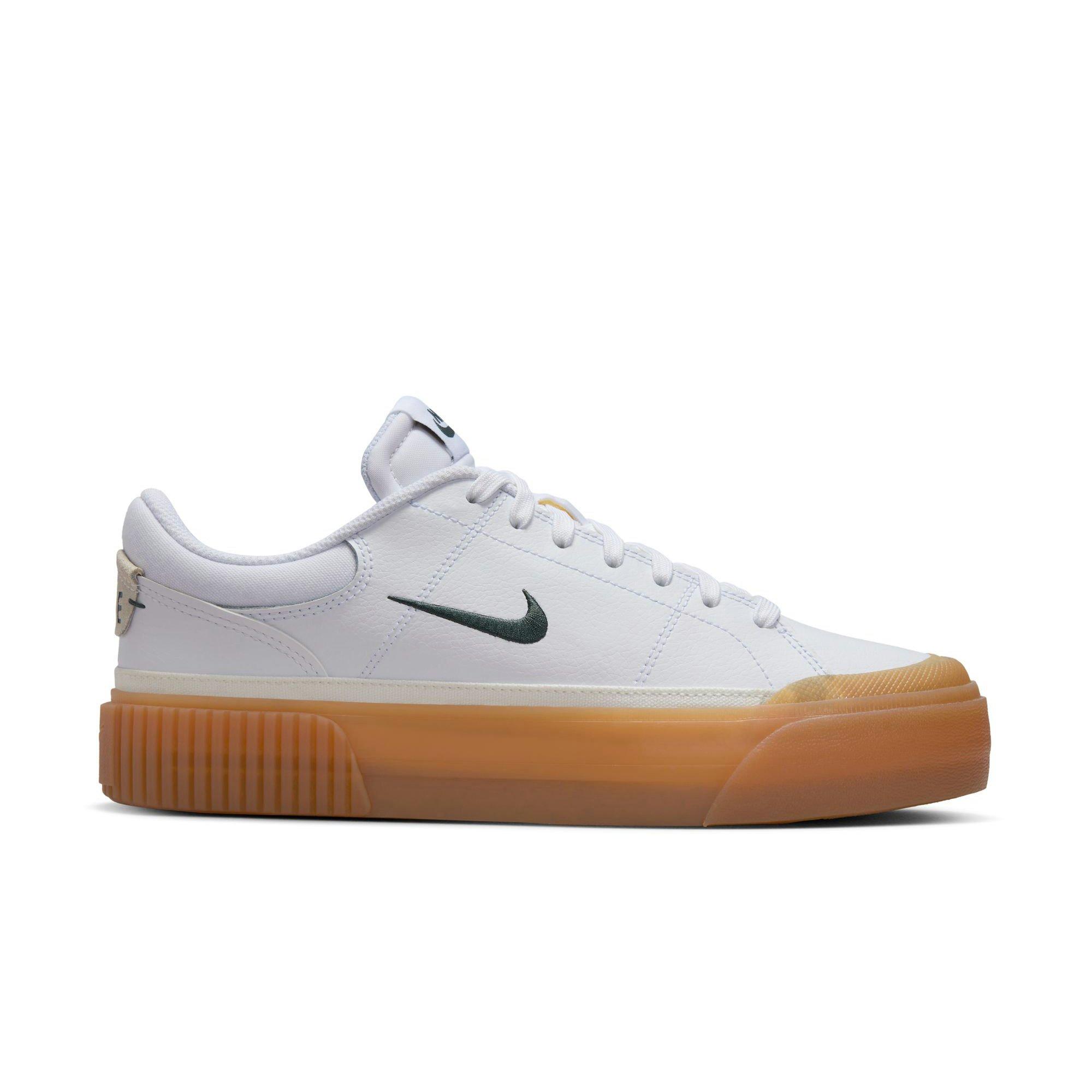 Nike Court Legacy Lift "White/Vintage Green/Gum Yellow/Sail" Women's Shoe - WHITE/GREEN Thumbnail View 1