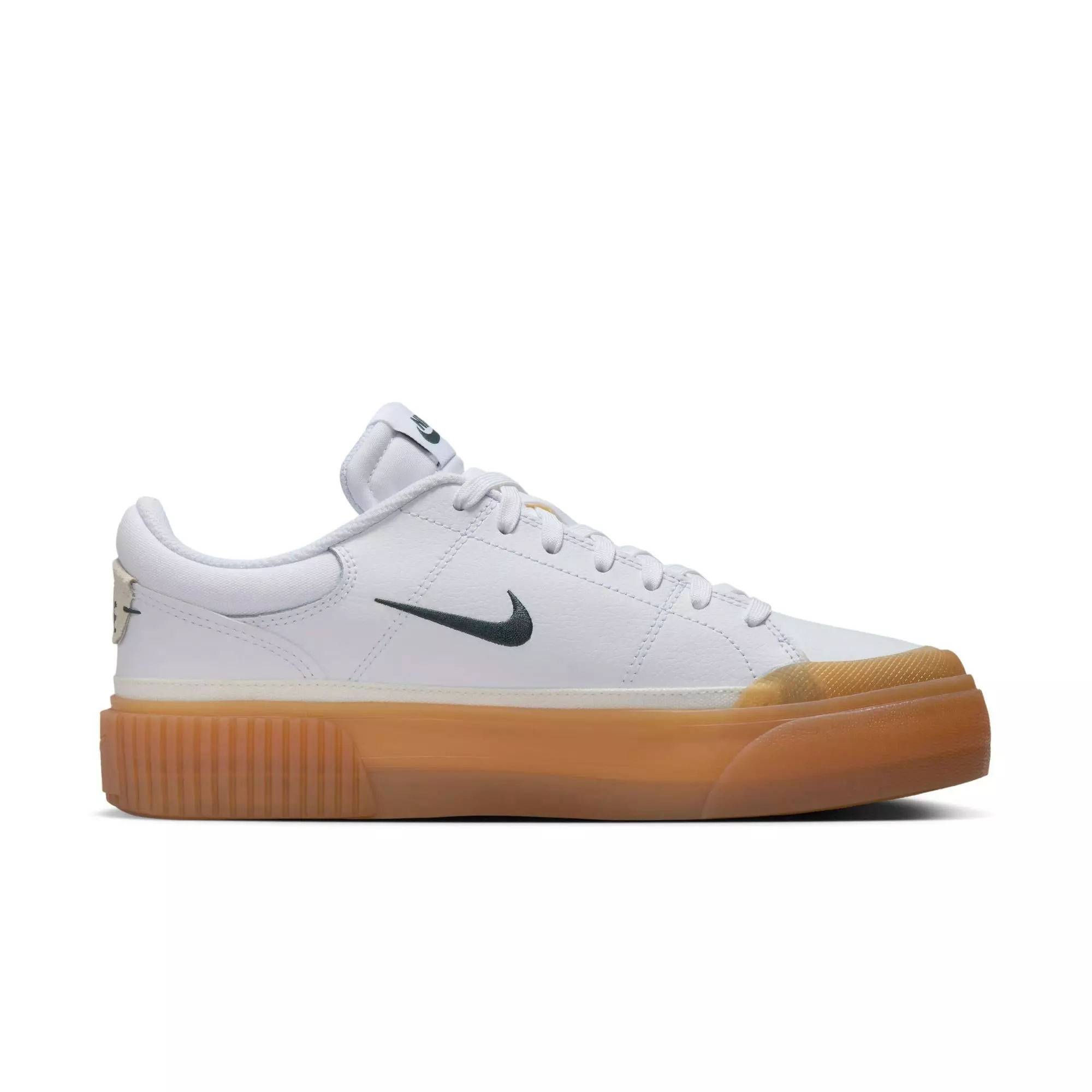 Nike Court Legacy Lift "White/Vintage Green/Gum Yellow/Sail" Women's Shoe - WHITE/GREEN