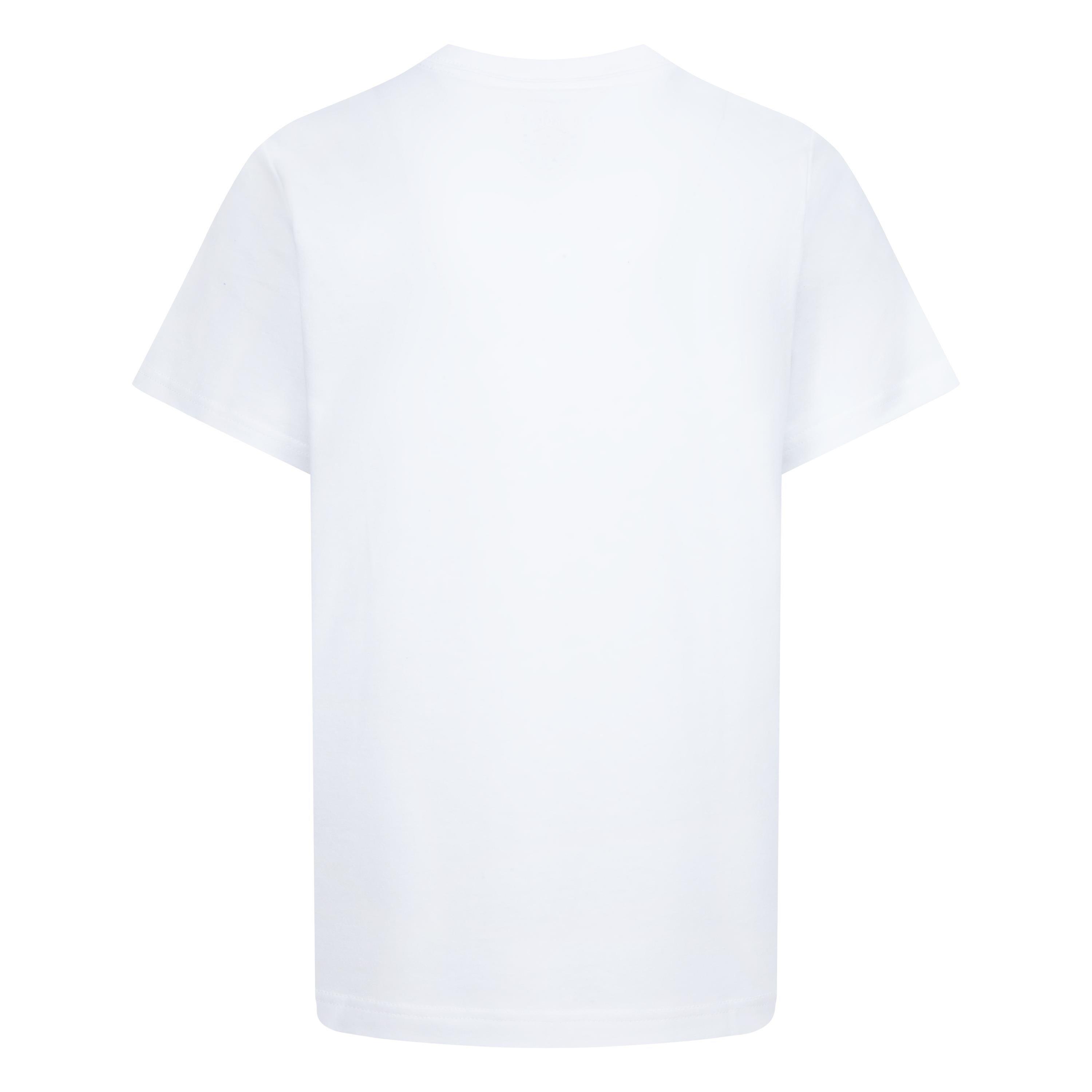 Jordan Gradient Stacked Big Boys' White Tee