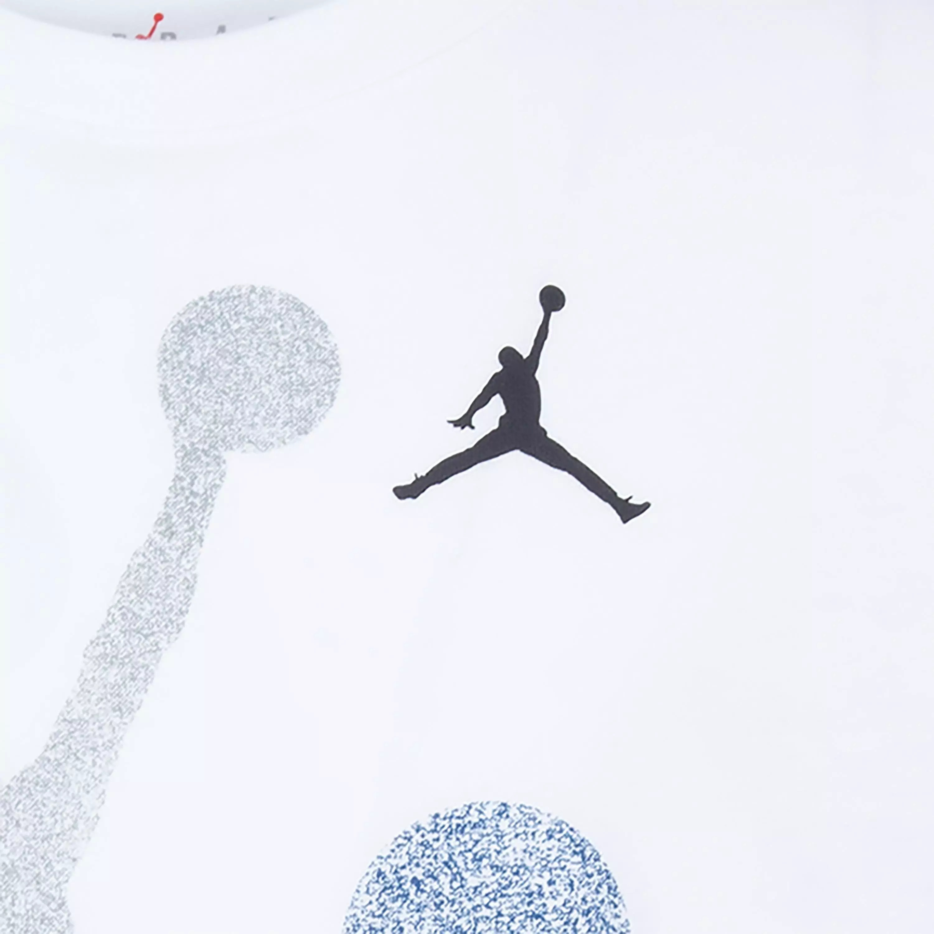 Jordan Big Boys' Gradient Stacked Tee - White - WHITE