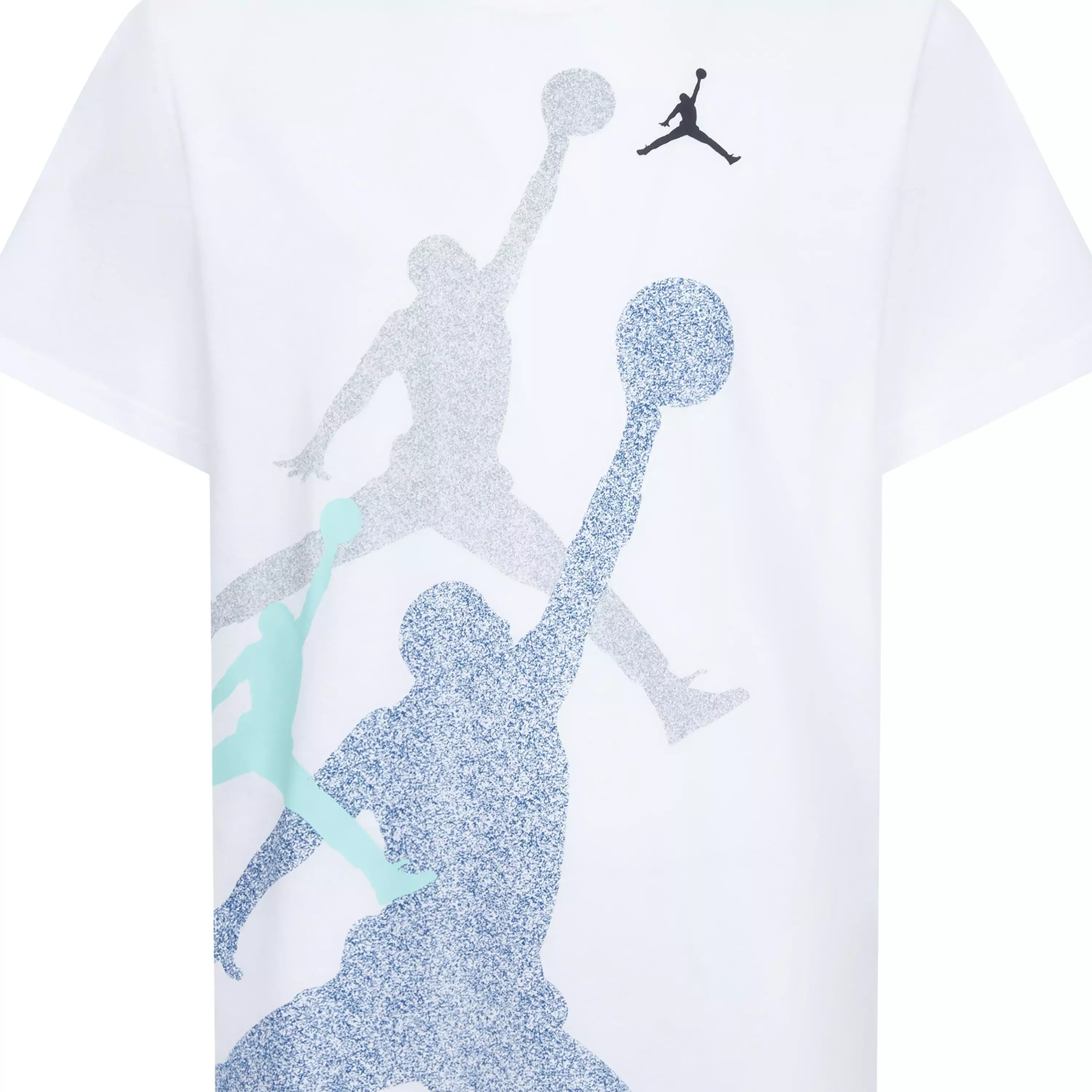 Jordan Big Boys' Gradient Stacked Tee - White - WHITE