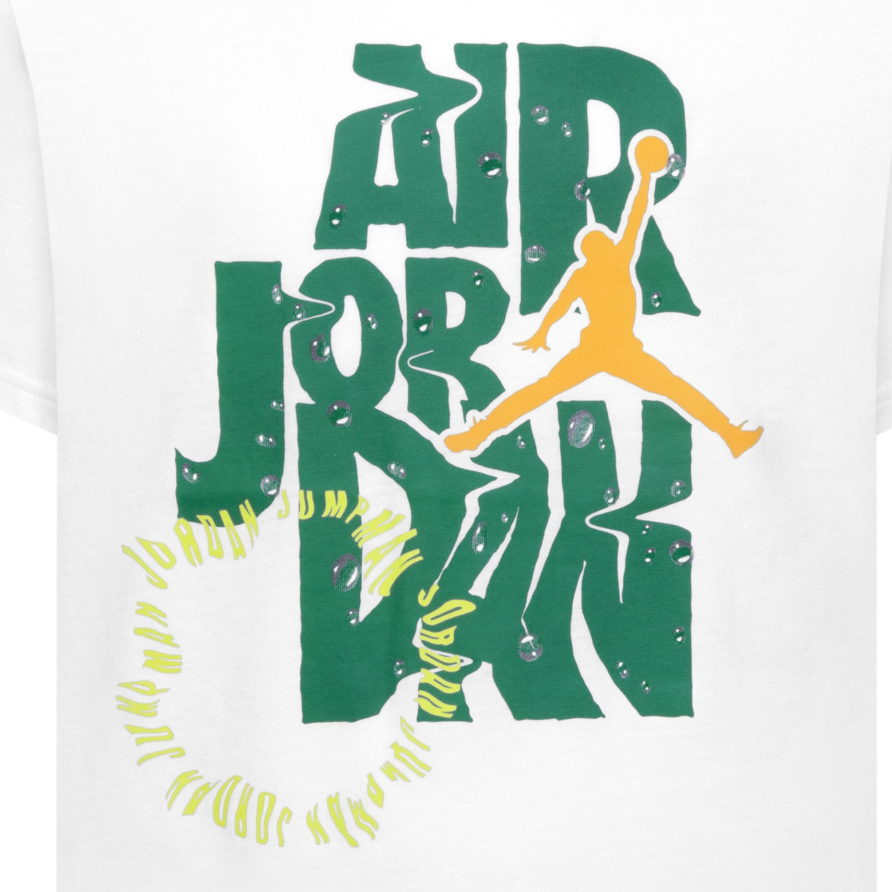 Jordan Fuel Up Big Boys' White Tee