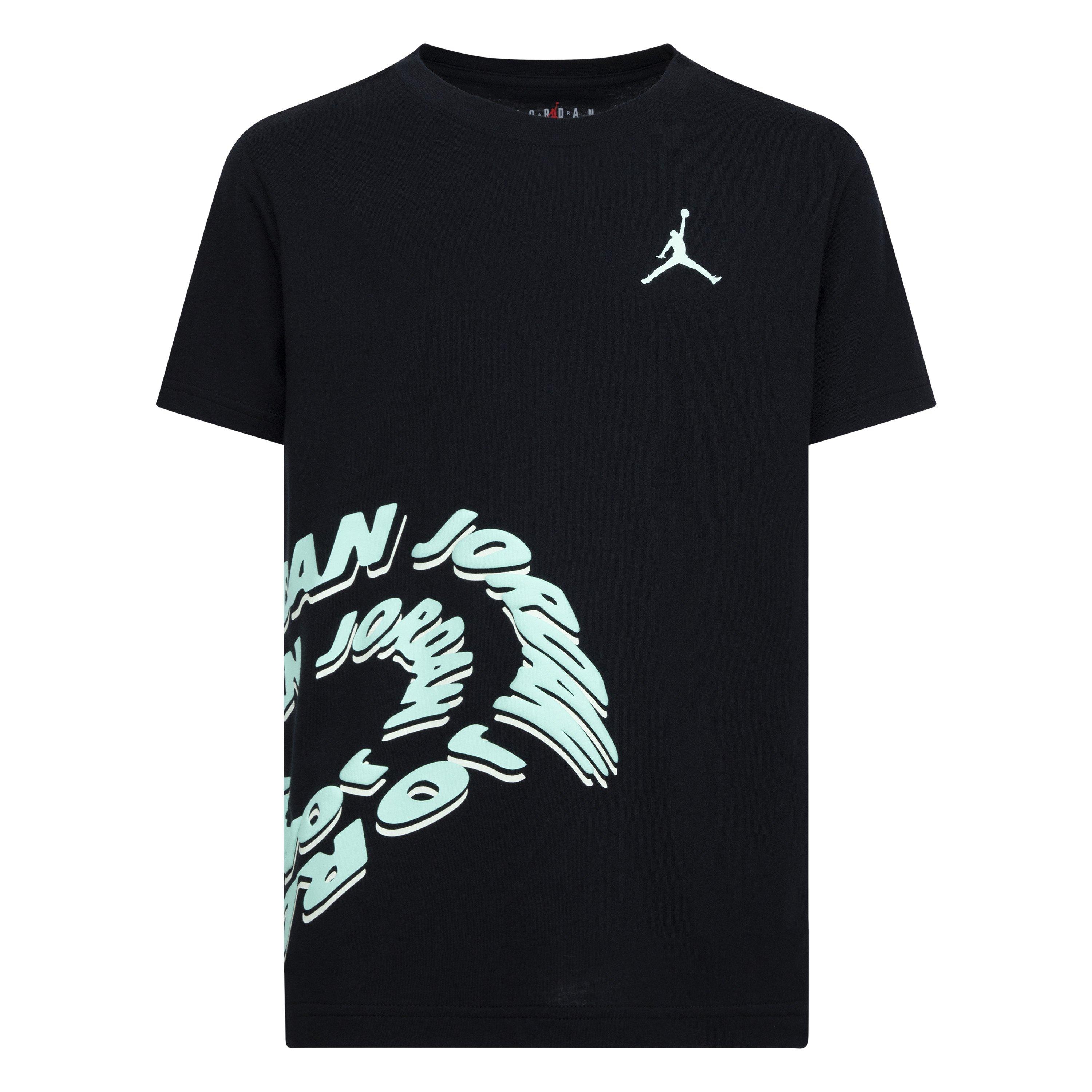 Jordan Big Boys' Warped Galaxy Tee - Black - BLACK