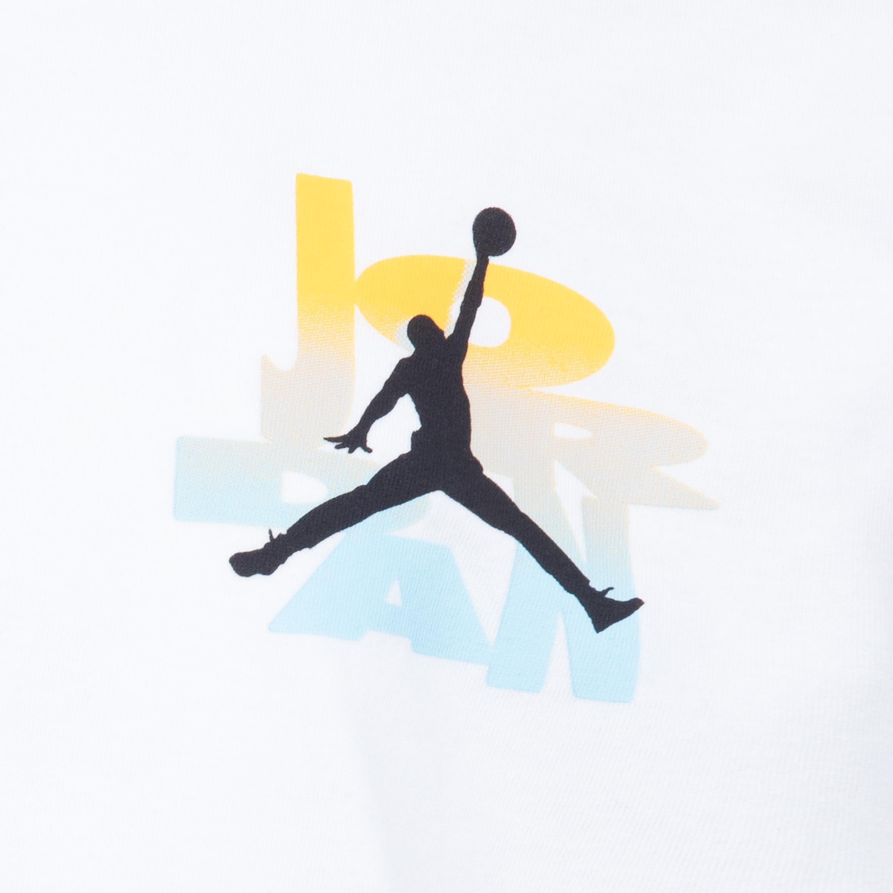 Jordan Big Girls' SKK Dunk Tee - White - WHITE Thumbnail View 3
