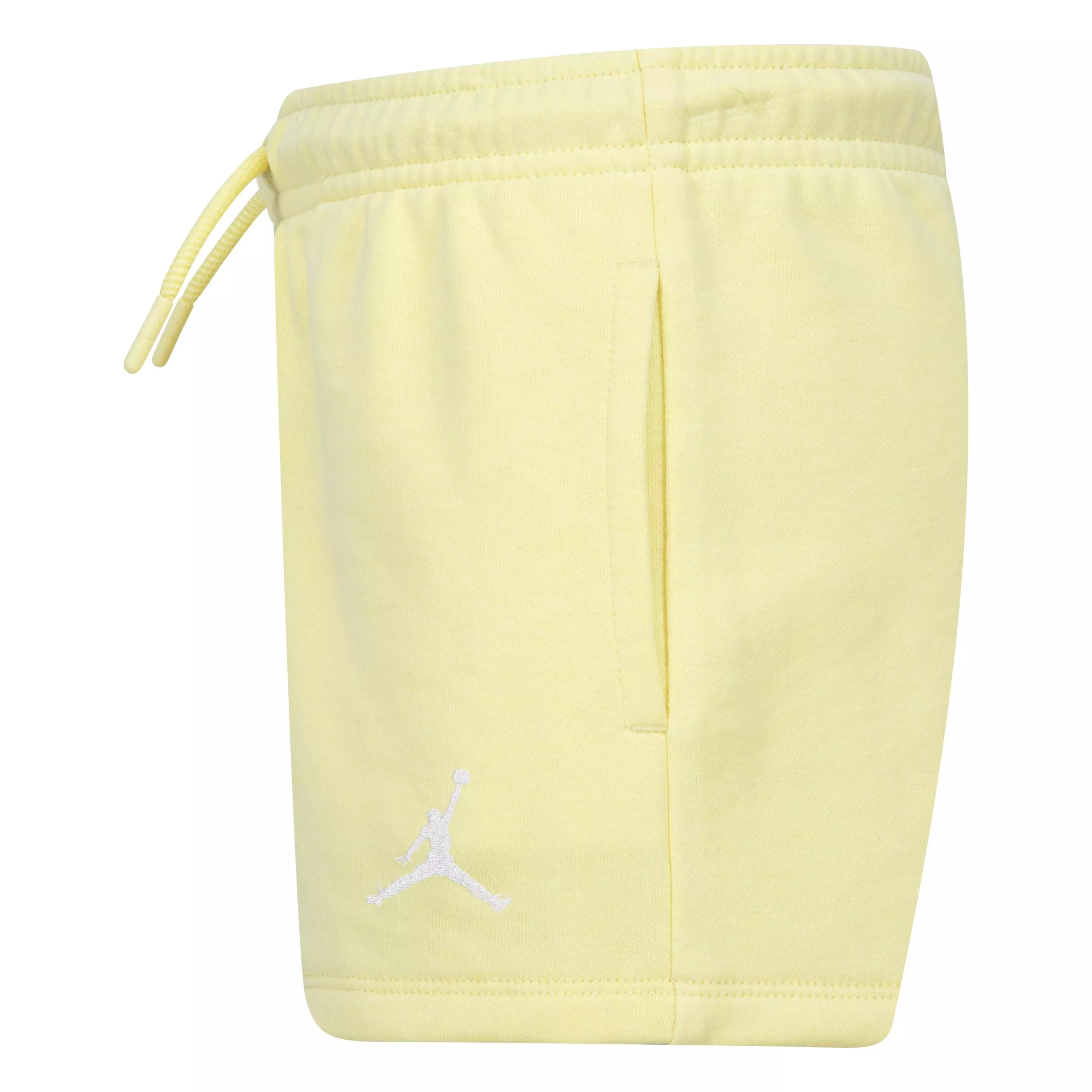 Jordan Big Girls' Essential Shorts - Laser Orange - YELLOW