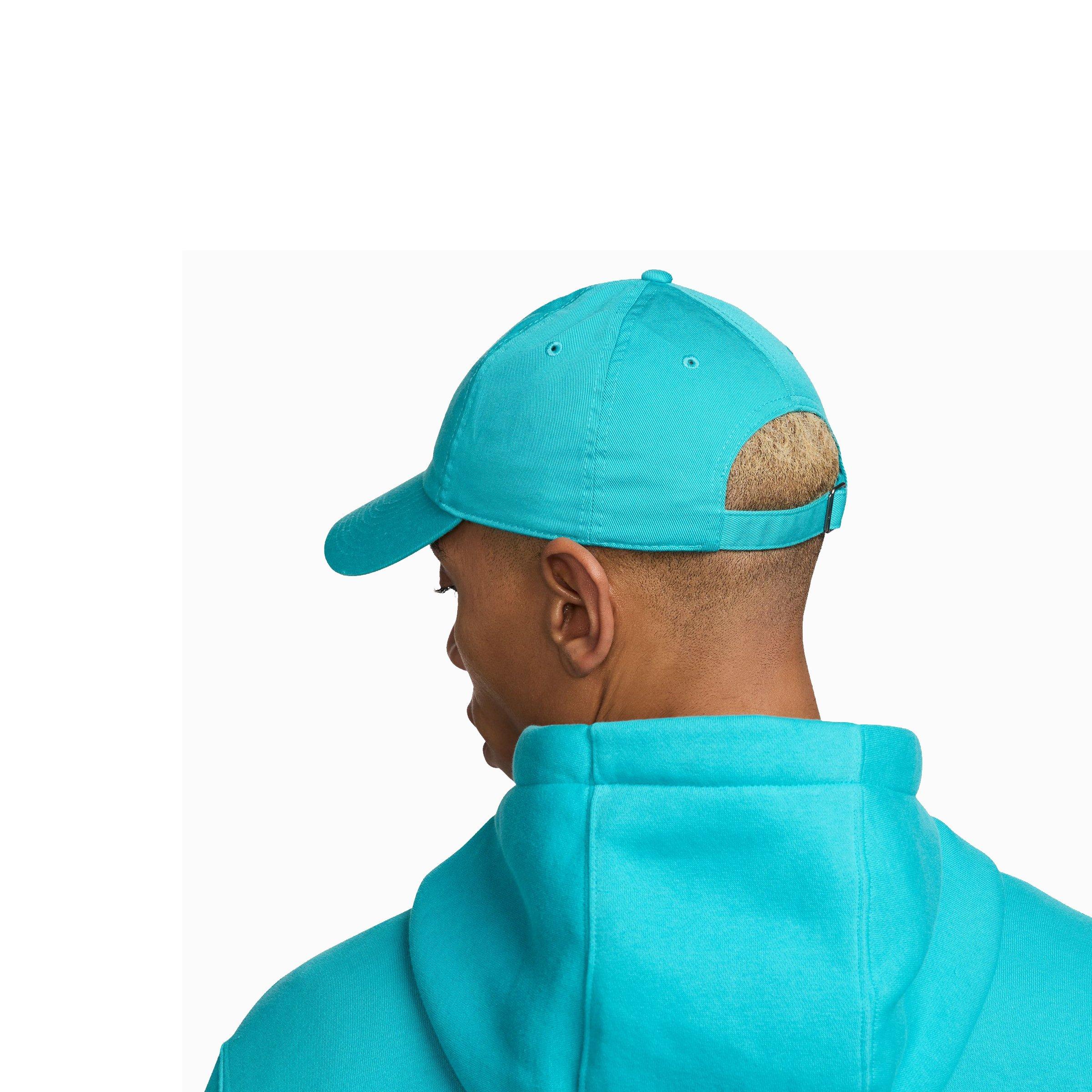 Nike Club Unstructured Futura Wash Cap-Teal - TEAL Thumbnail View 2