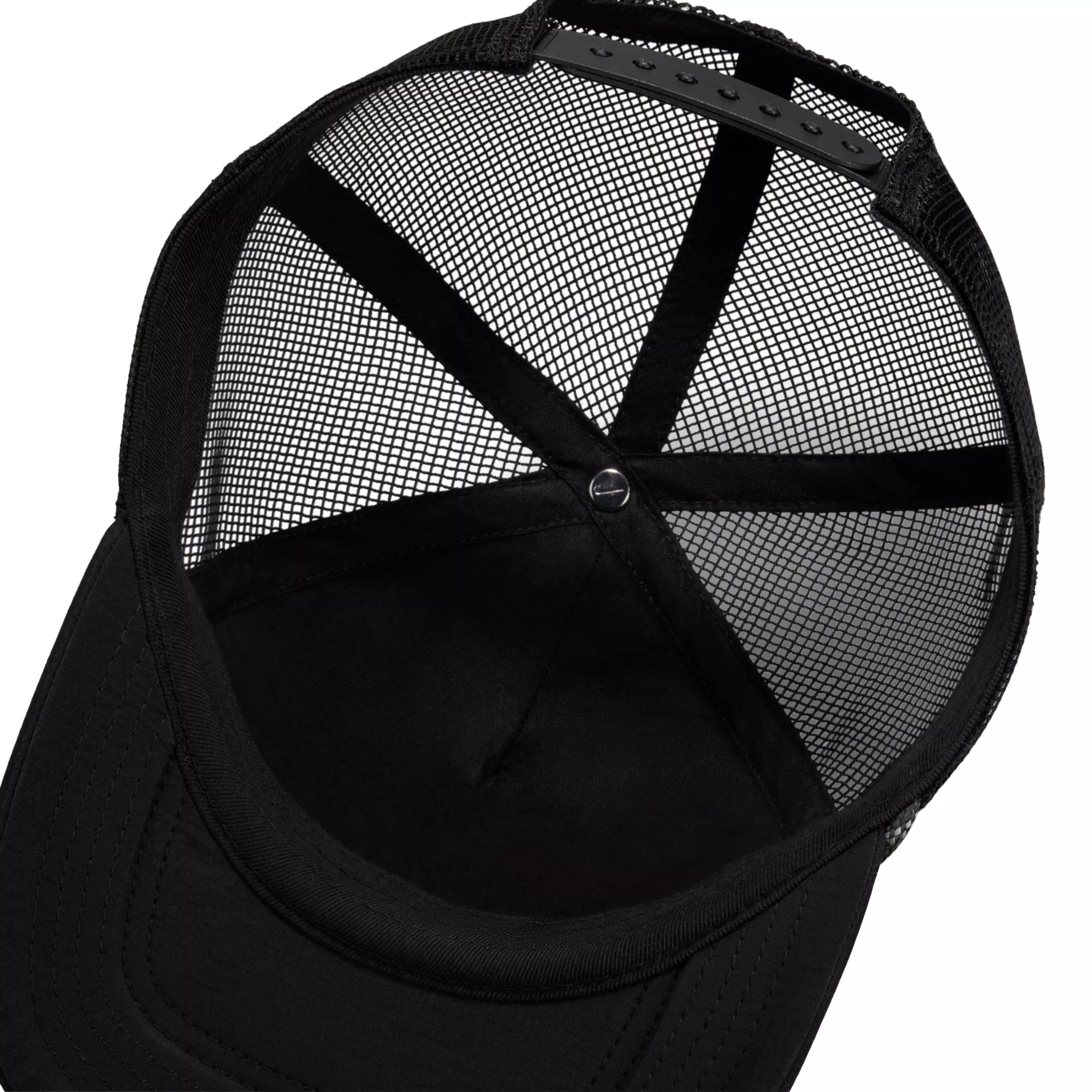 Nike Rise Structured Curved Bill Trucker Snapback-Black - BLACK