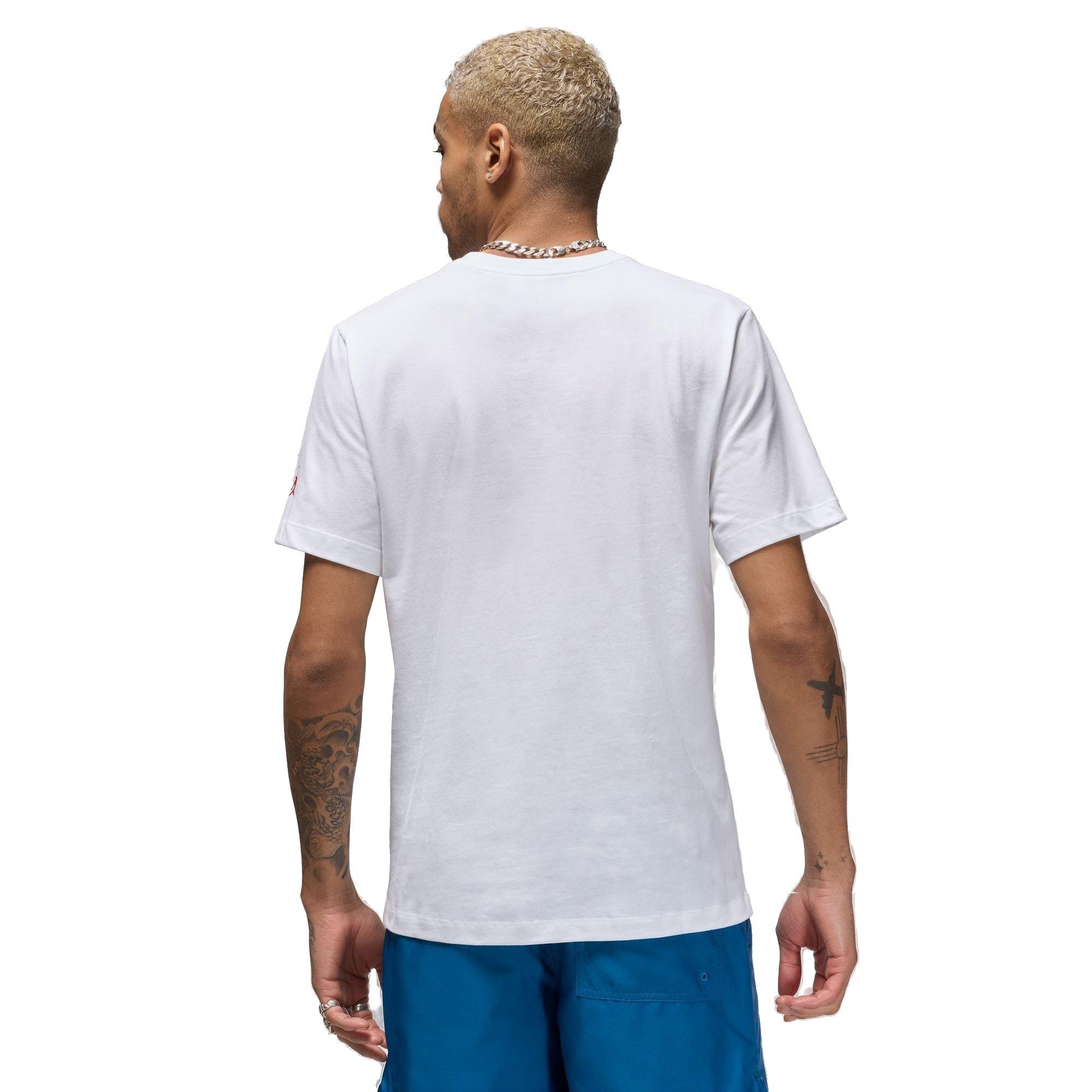 Jordan Men's Flight Essential Pool Tee - White - WHITE Thumbnail View 2