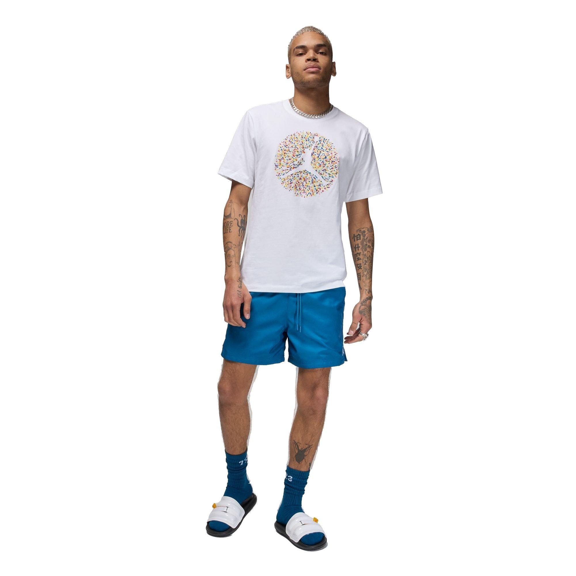 Jordan Men's Flight Essential Pool Tee - White - WHITE Thumbnail View 3