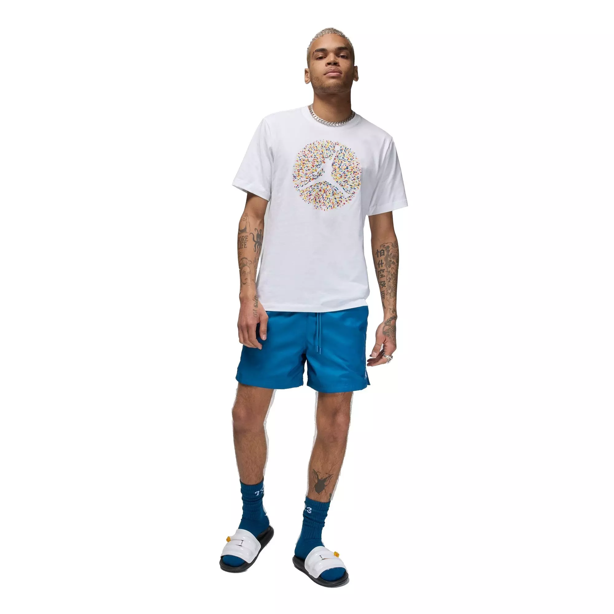 Jordan Men's Flight Essential Pool Tee - White - WHITE