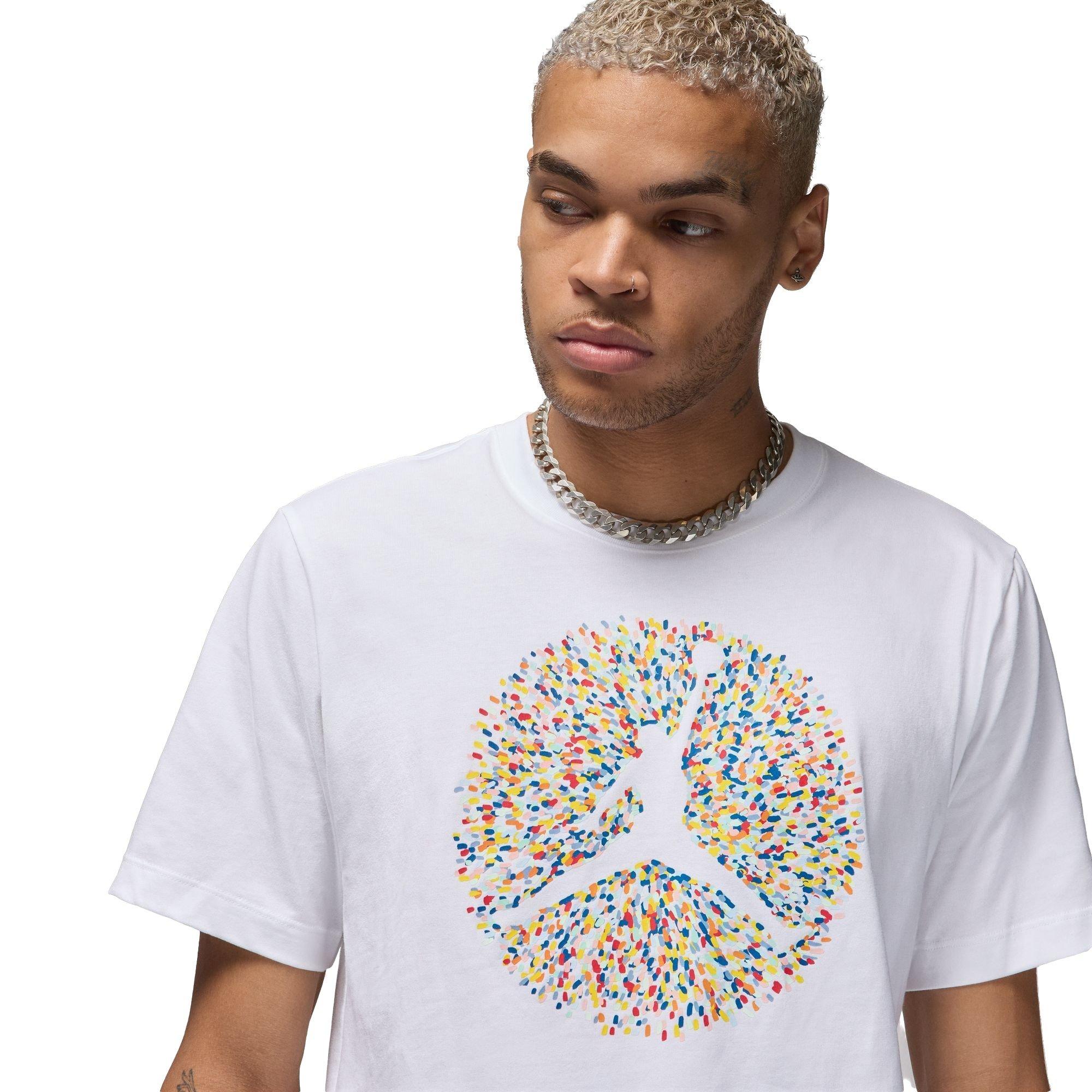 Jordan Men's Flight Essential Pool Tee - White - WHITE Thumbnail View 4
