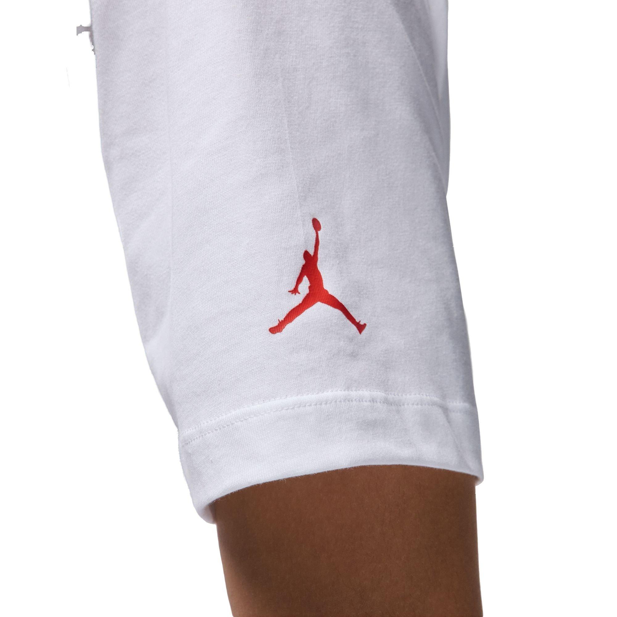 Jordan Men's Flight Essential Pool Tee - White - WHITE Thumbnail View 5
