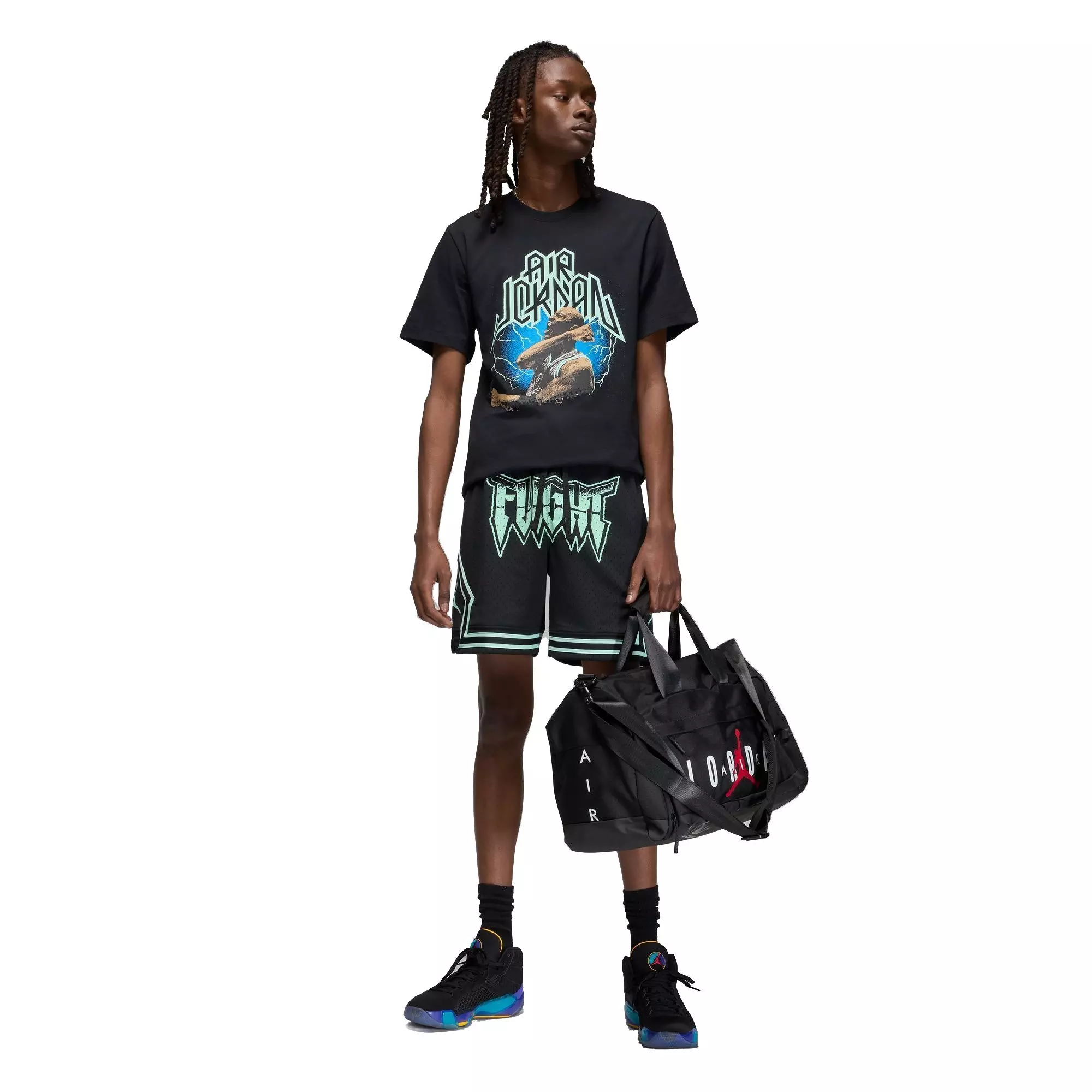 Jordan Men's Sport Dri-FIT Graphic Tee - Black - BLACK