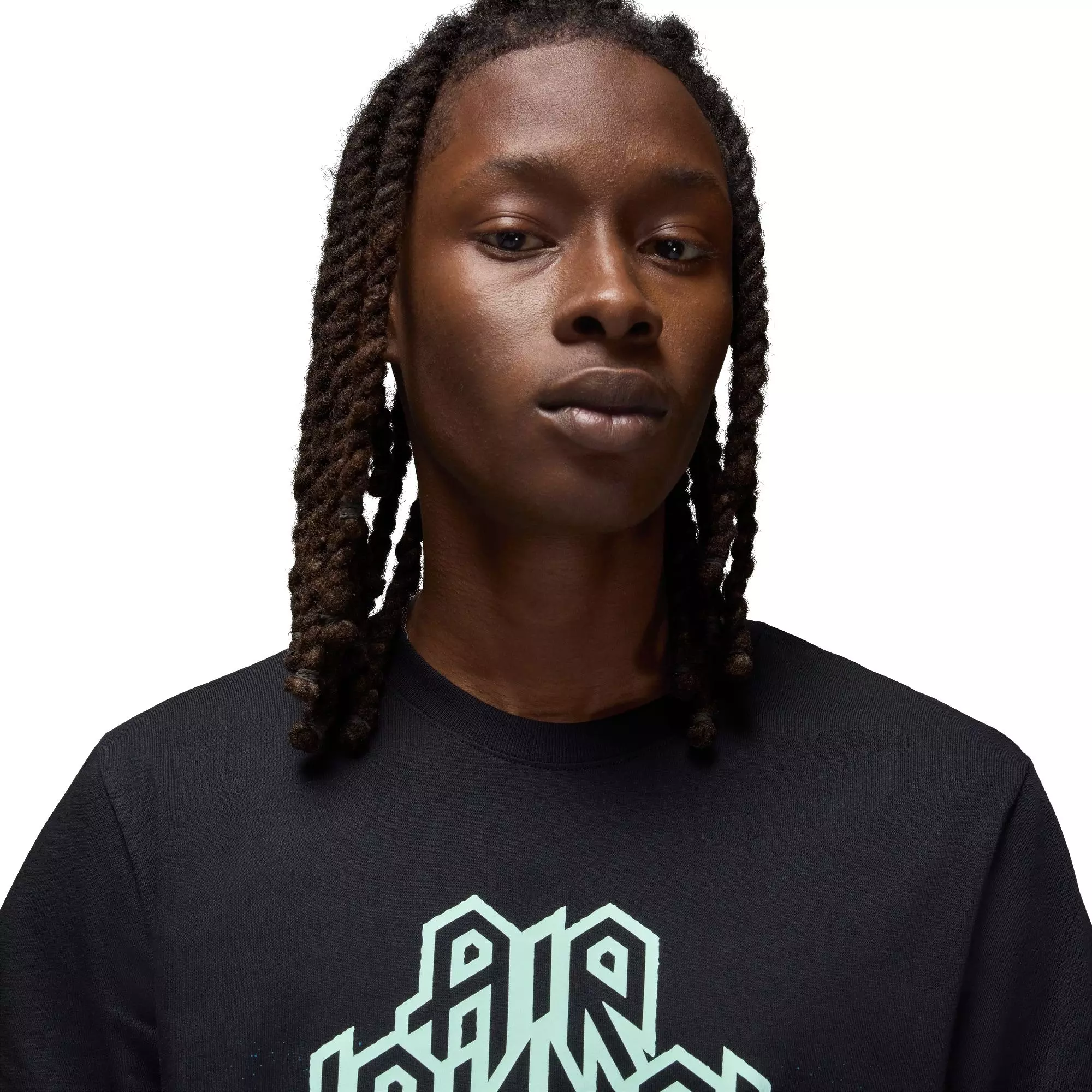 Jordan Men's Sport Dri-FIT Graphic Tee - Black - BLACK