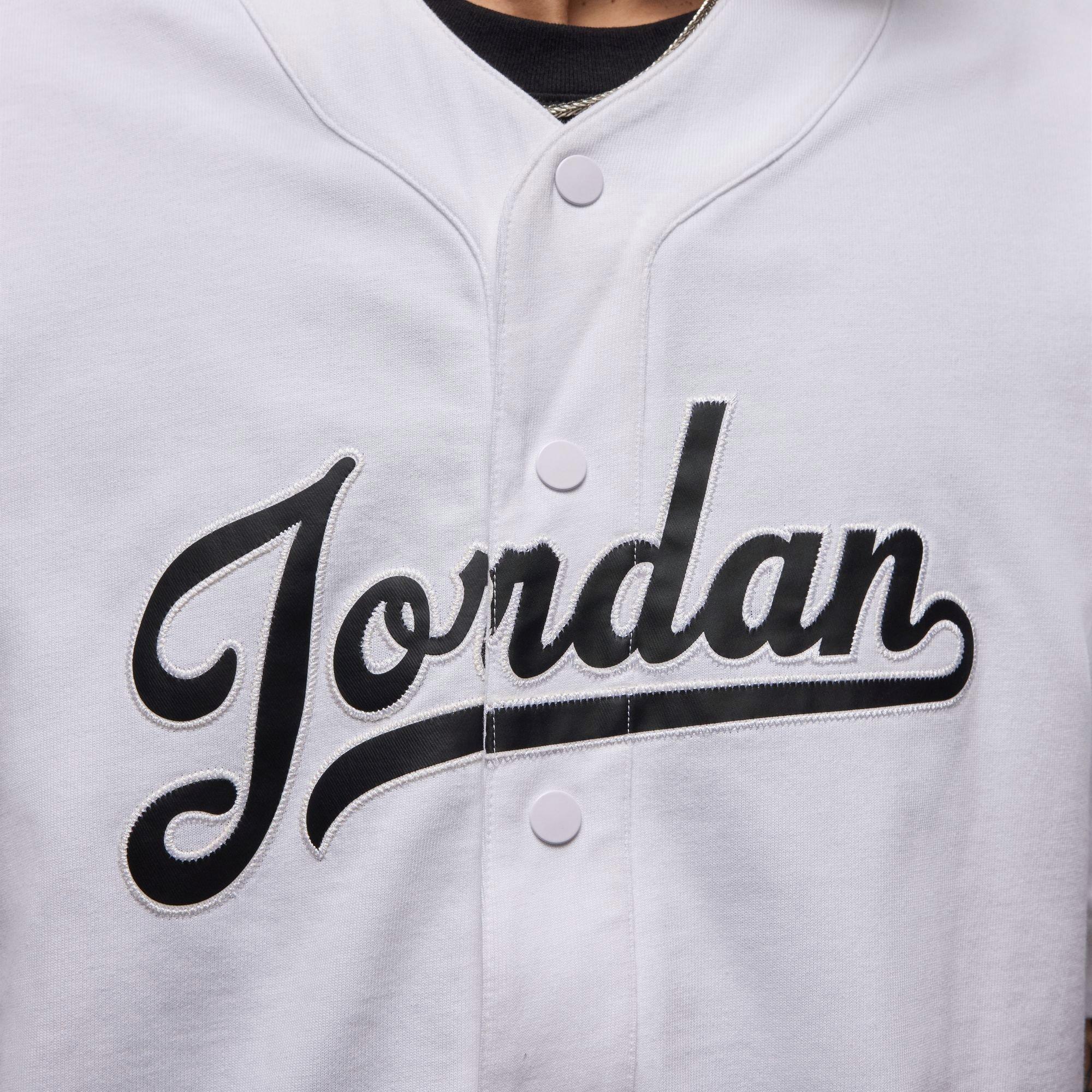 Jordan Men's Flight MVP Baseball Statement Top - White - WHITE Thumbnail View 4