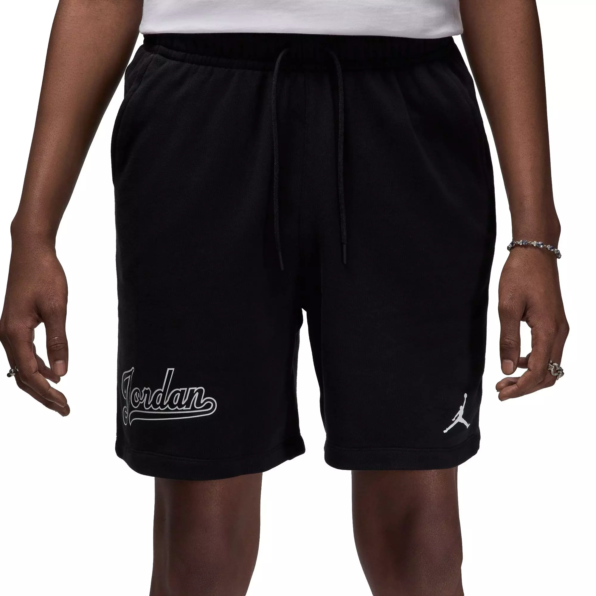 Jordan Men's Script Shorts - Black - BLACK