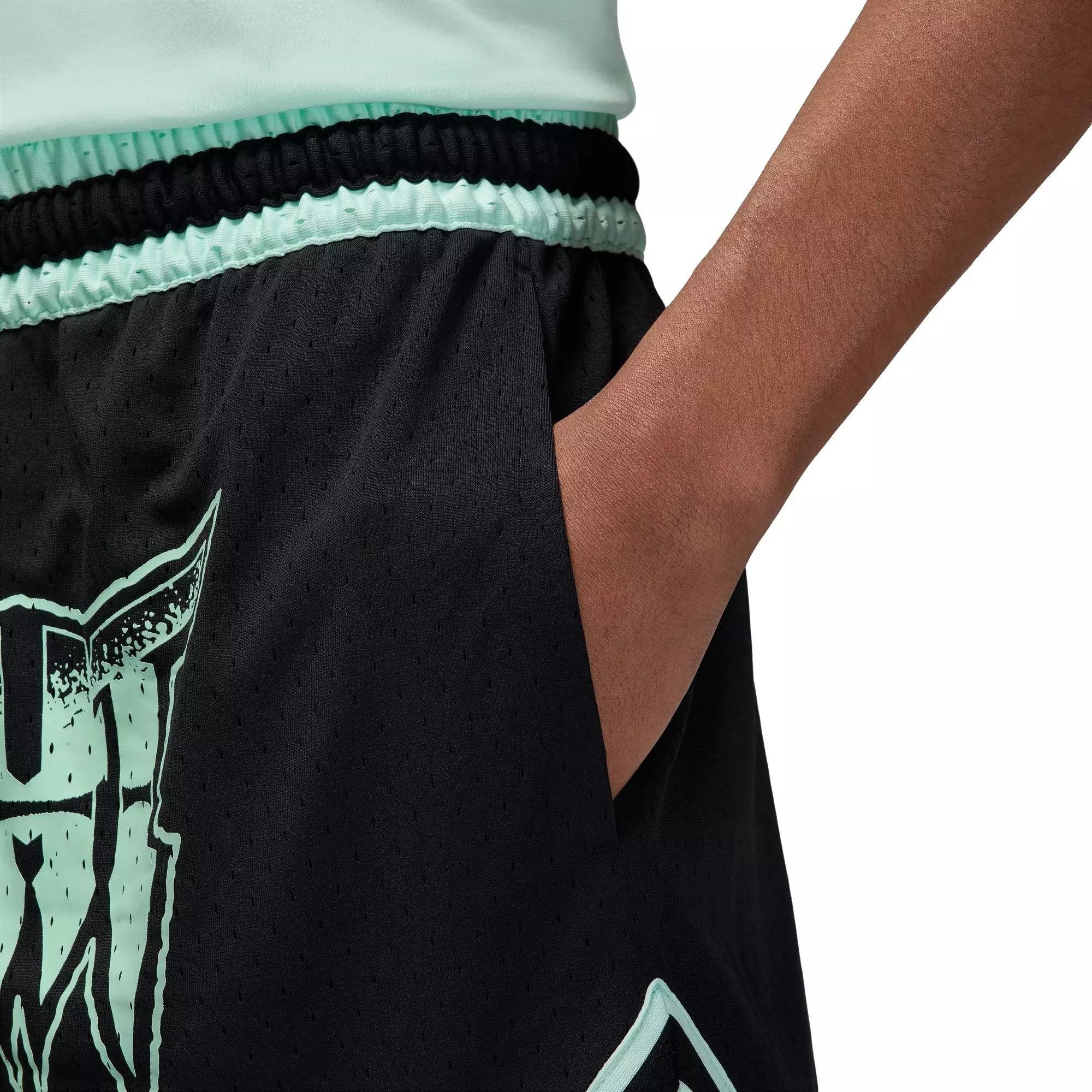 Jordan Men's Dri-FIT Sport HBR Diamond Shorts - Black - BLACK