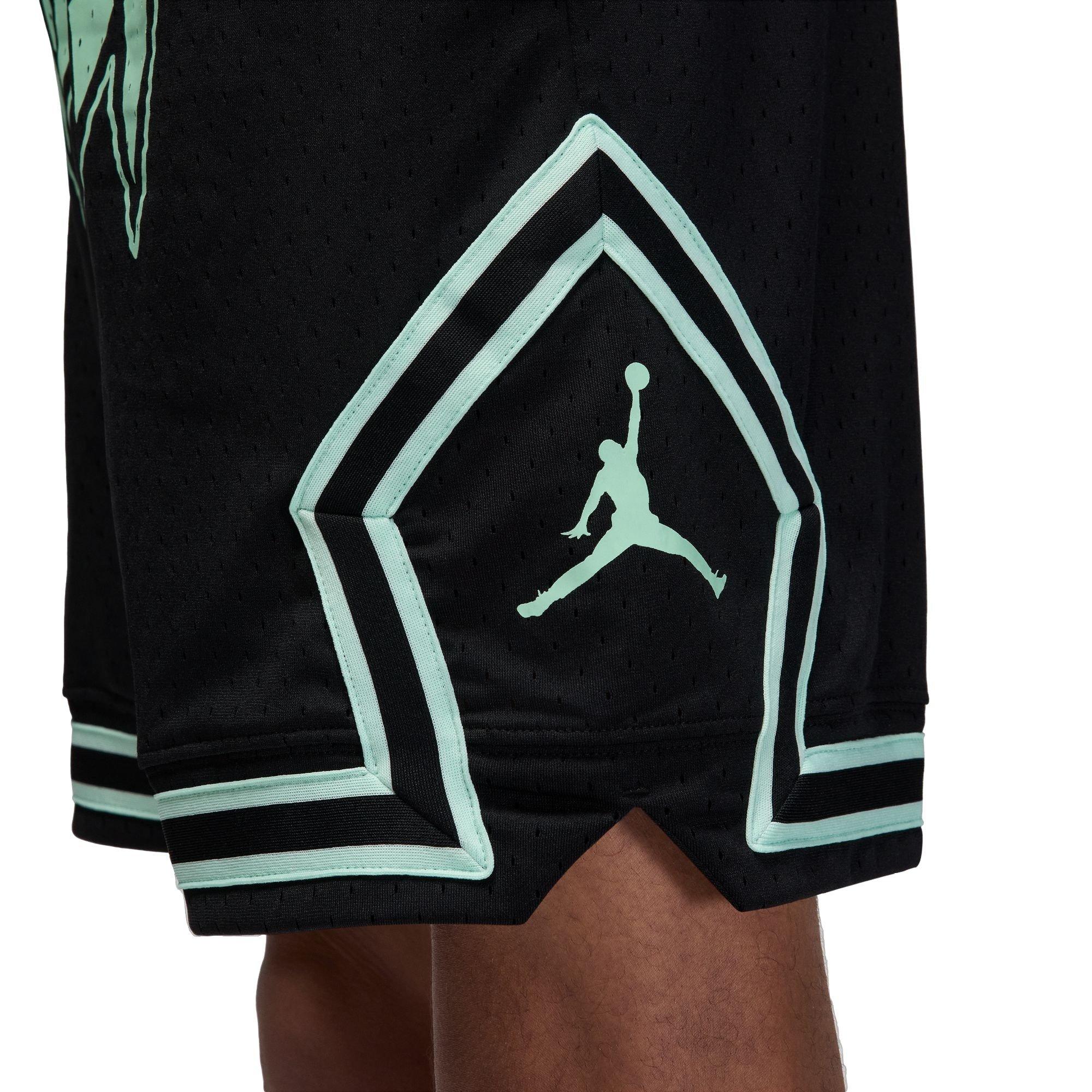 Jordan Men's Dri-FIT Sport HBR Diamond Shorts - Black - BLACK Thumbnail View 5