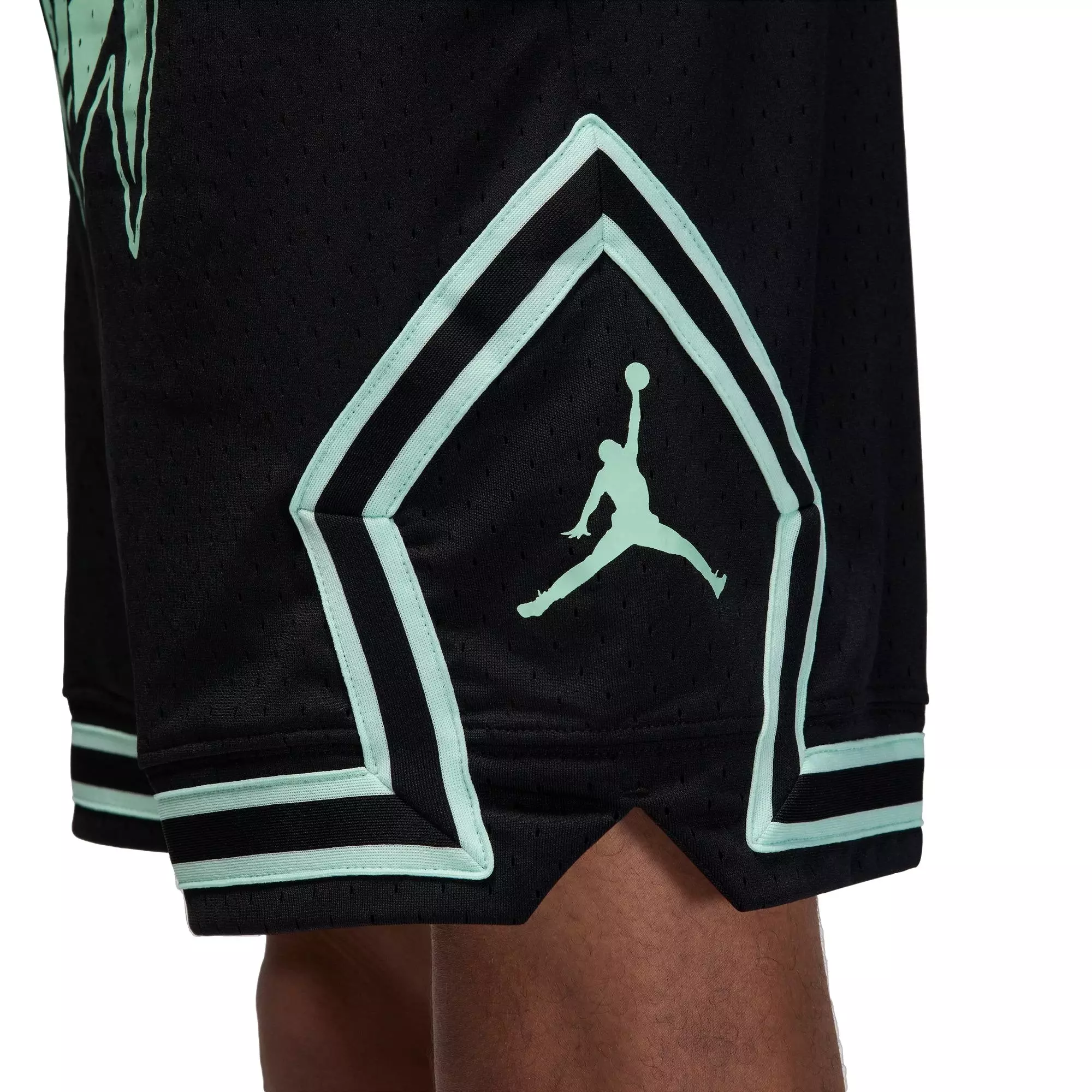 Jordan Men's Dri-FIT Sport HBR Diamond Shorts - Black - BLACK