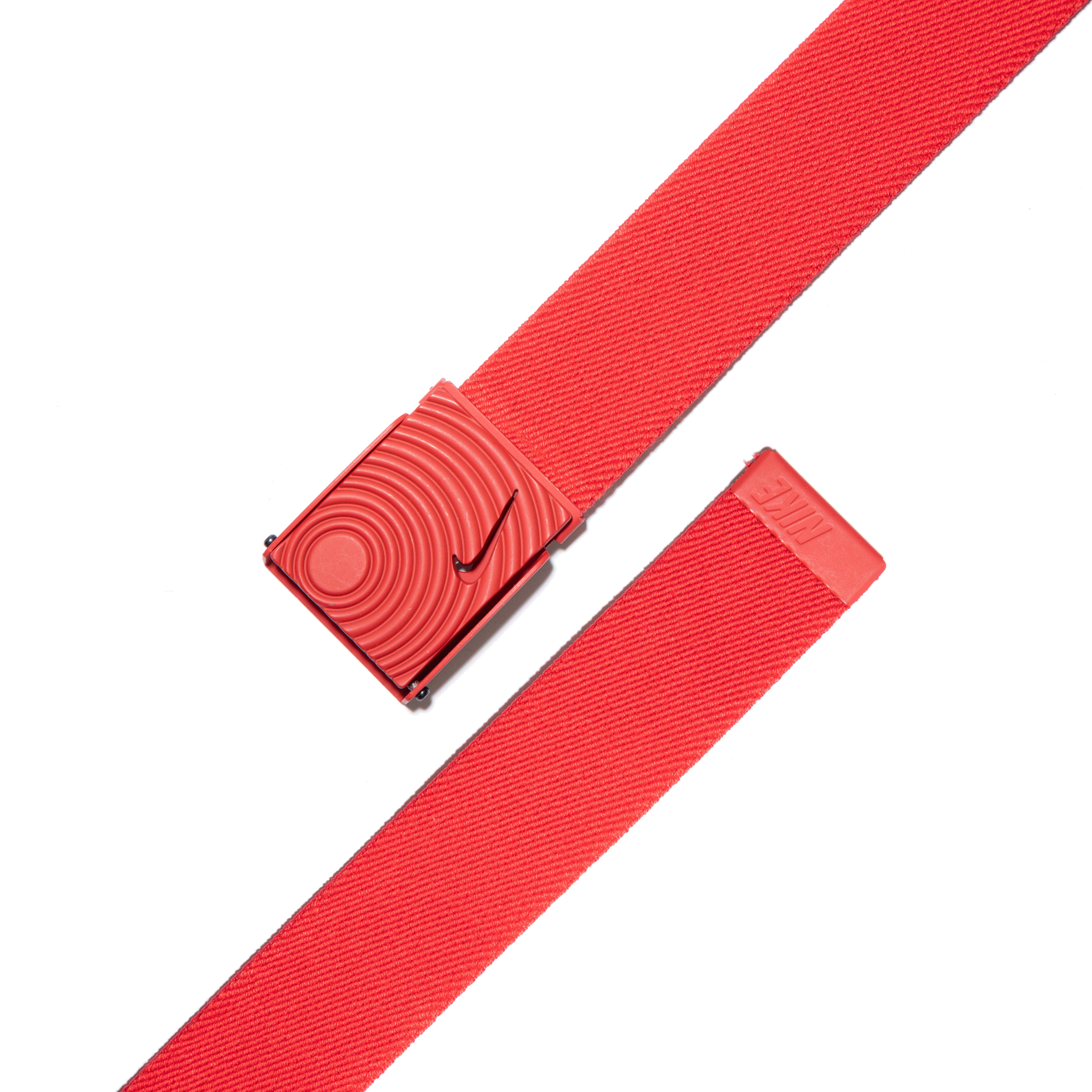 Nike AF1 Outsole Stretch Web Belt-Red - RED Thumbnail View 3