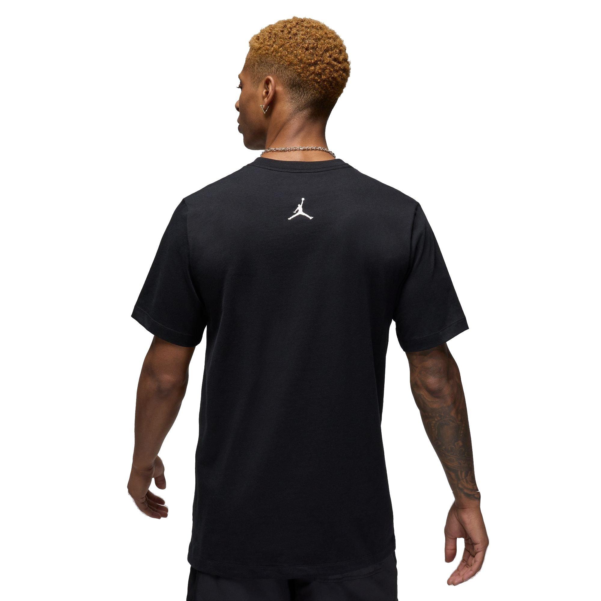 Jordan Men's Paint Stroke Jumpman Tee - BLACK Thumbnail View 2