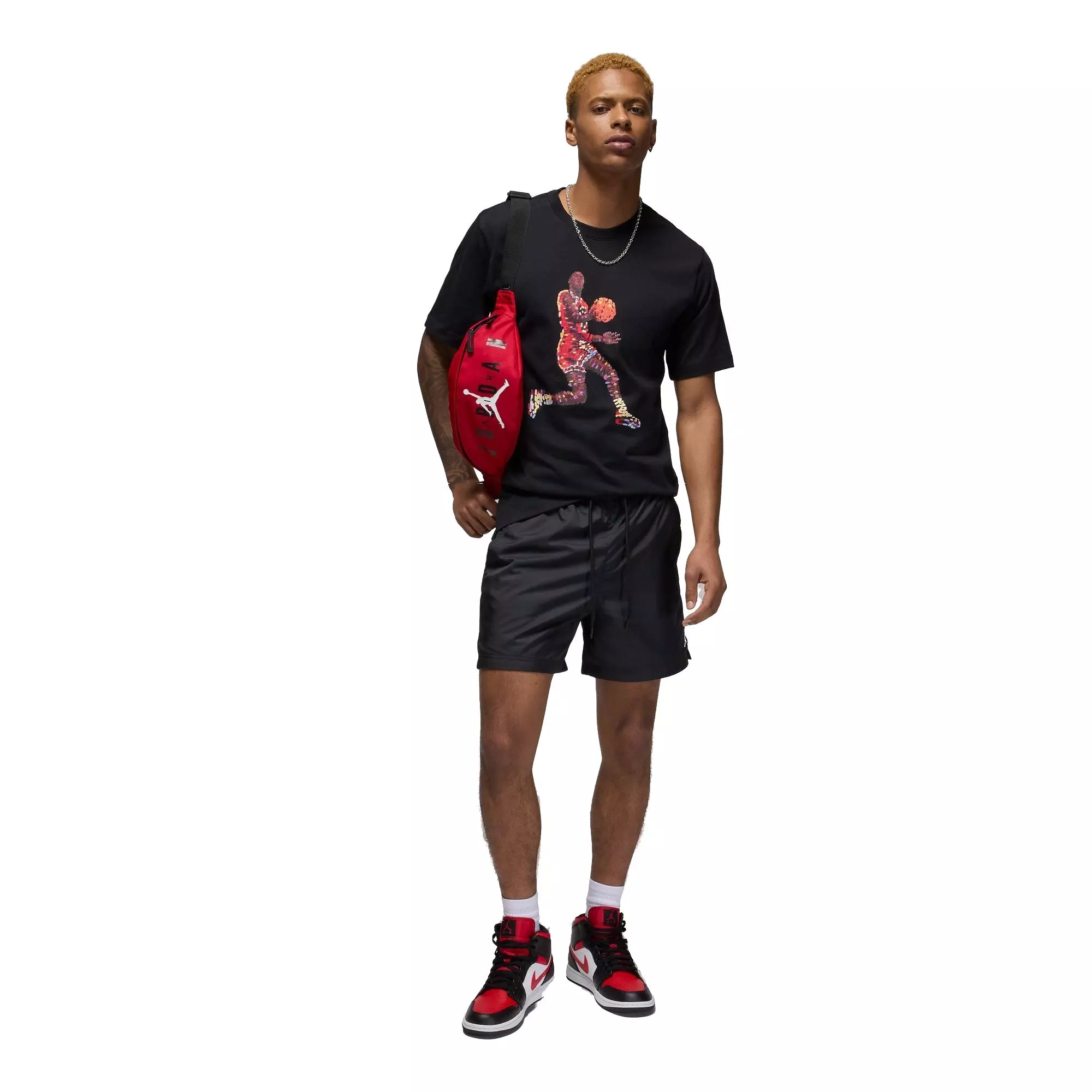Jordan Men's Paint Stroke Jumpman Tee - BLACK
