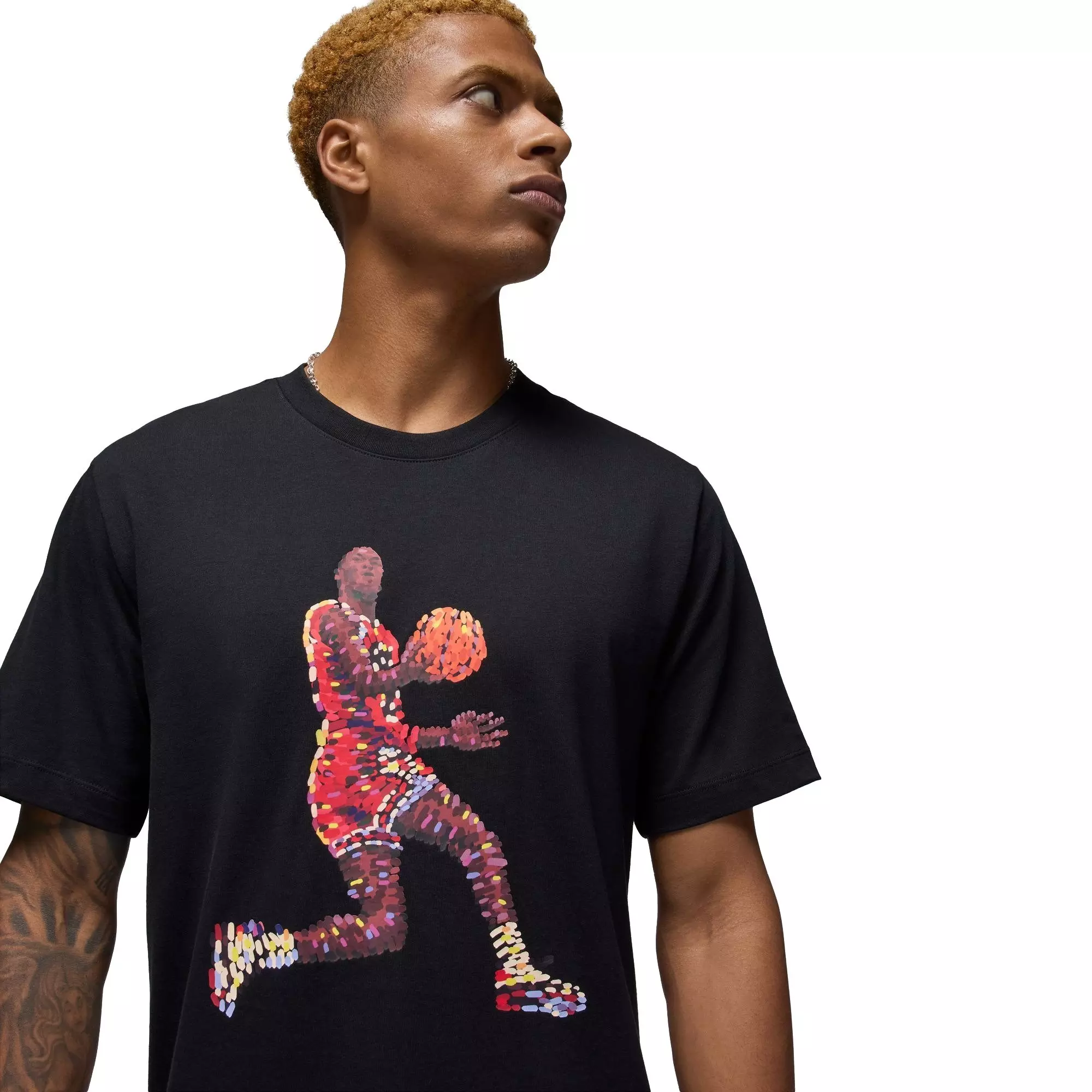Jordan Men's Paint Stroke Jumpman Tee - BLACK