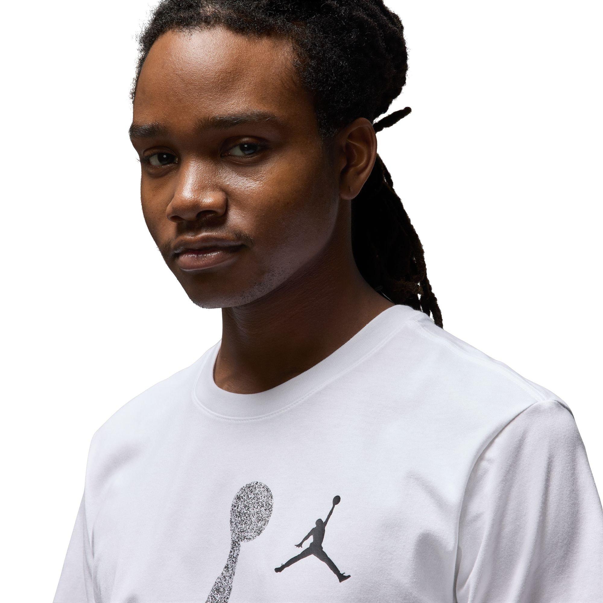 Jordan Men's Jumbo Jumpman Tee - WHITE Thumbnail View 4