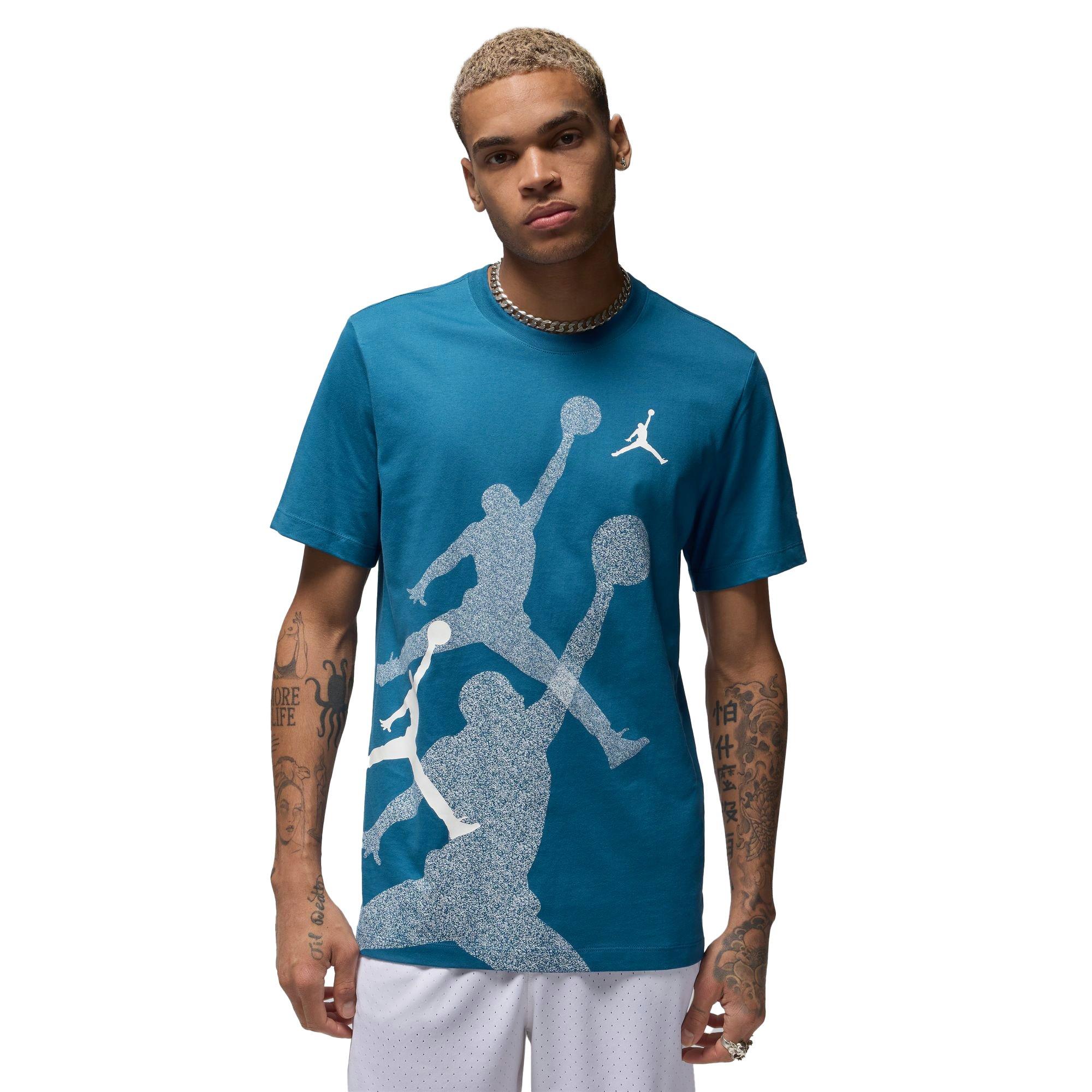 Jordan Men's Jumpman Graphic Tee - BLUE Thumbnail View 1