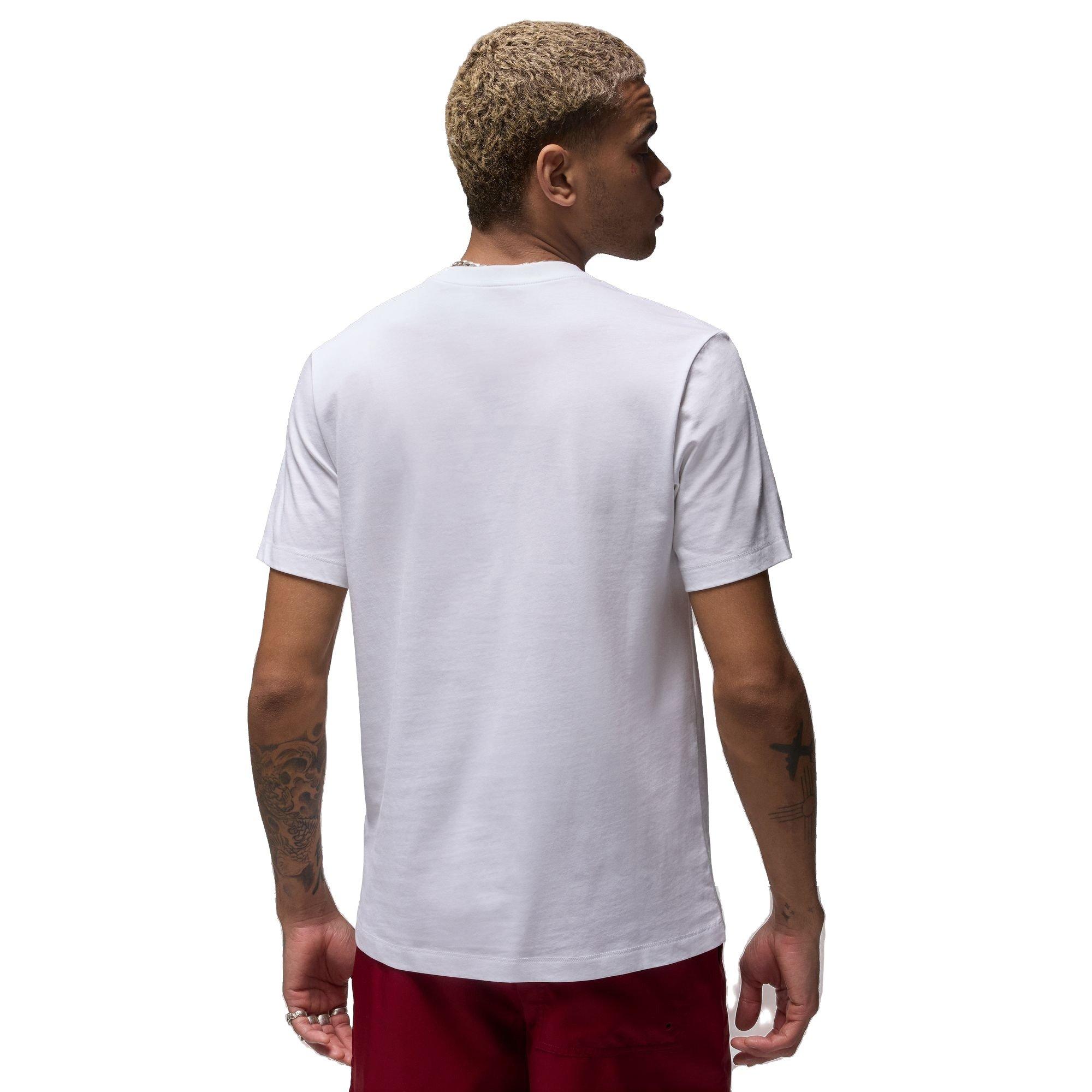 Jordan Men's Logo Stack Tee - WHITE/RED Thumbnail View 2