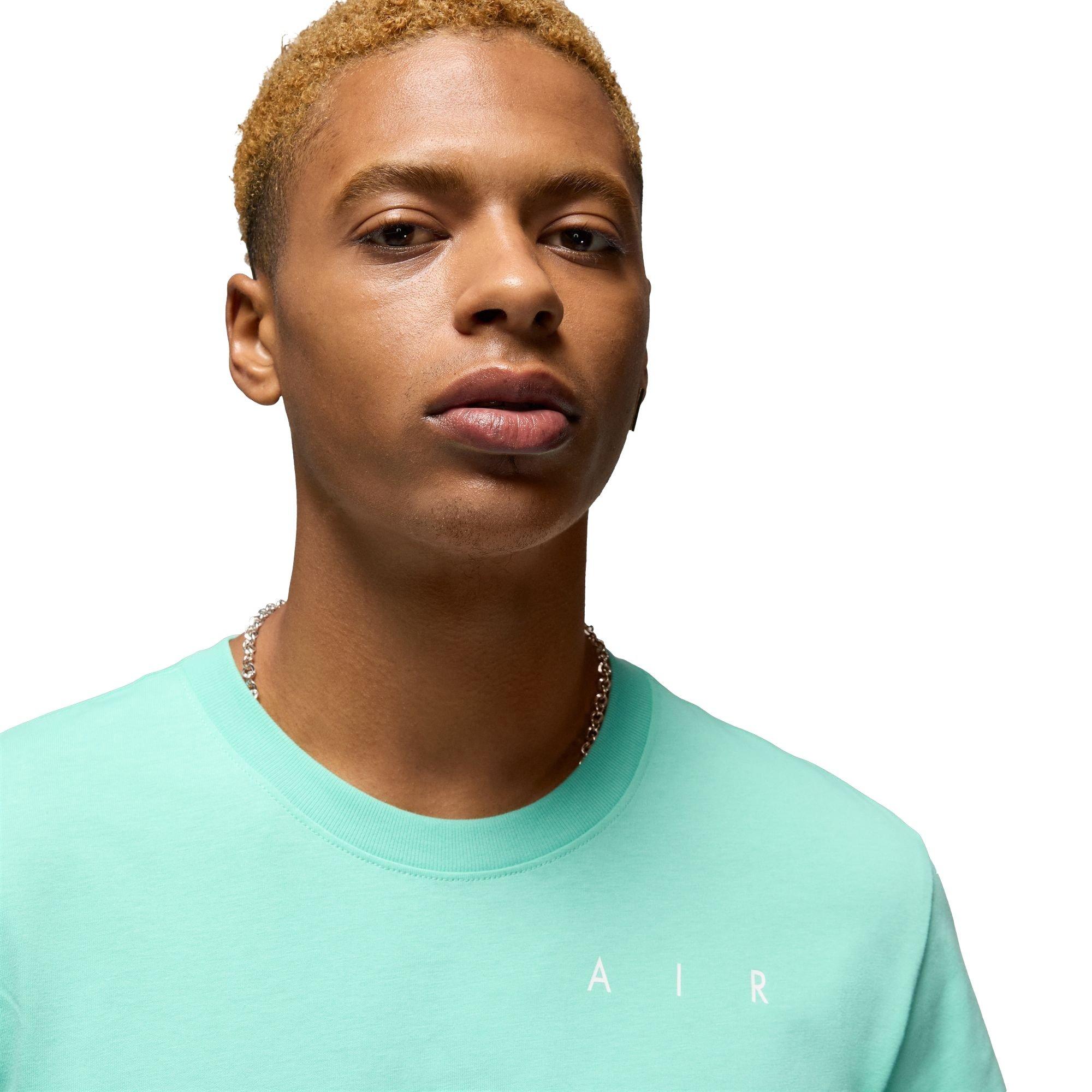 Jordan Men's Brand Logo Stack Tee - GREEN Thumbnail View 3